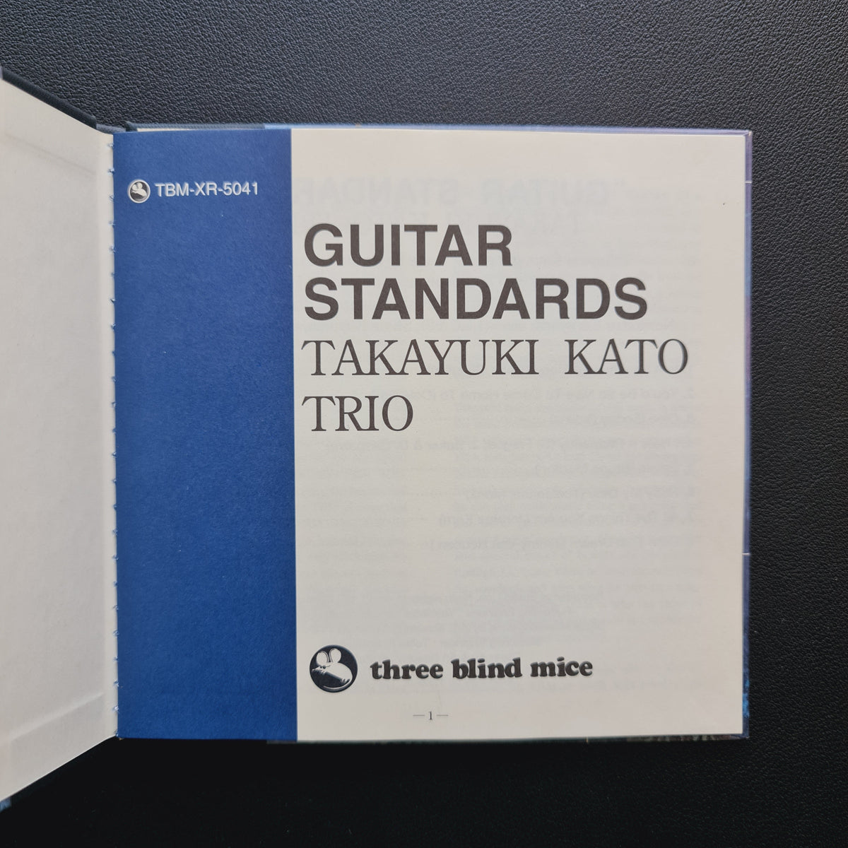 Takayuki Kato Trio – Guitar Standards (XRCD) Japan Vinyl