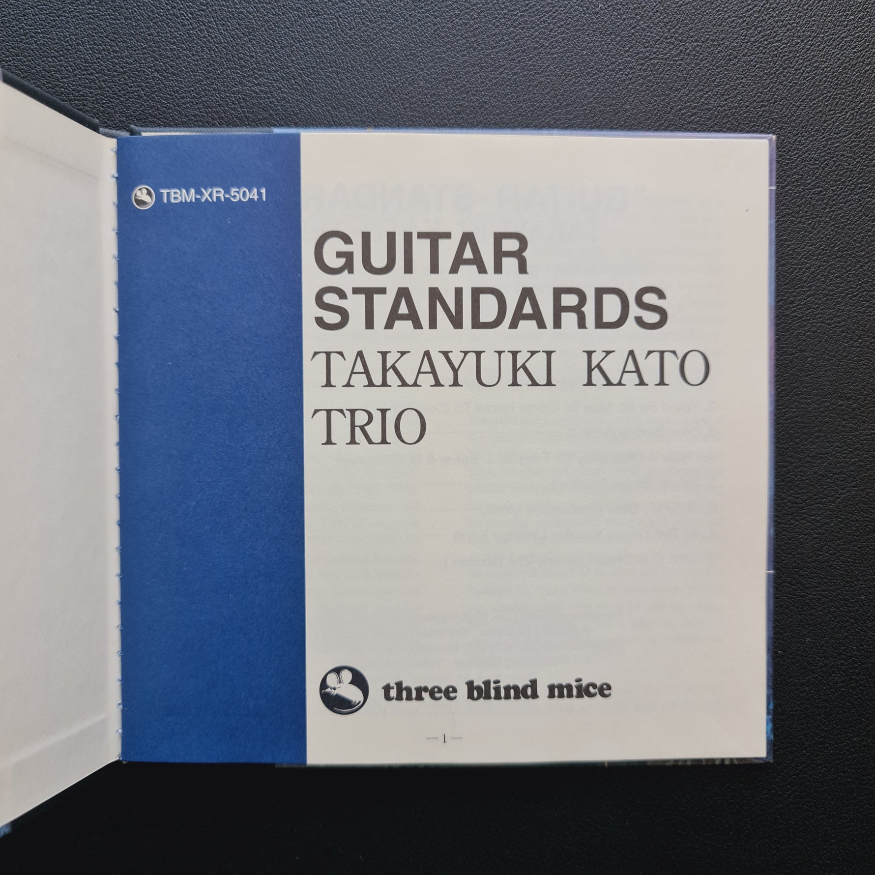 Takayuki Kato Trio – Guitar Standards (XRCD) Japan Vinyl