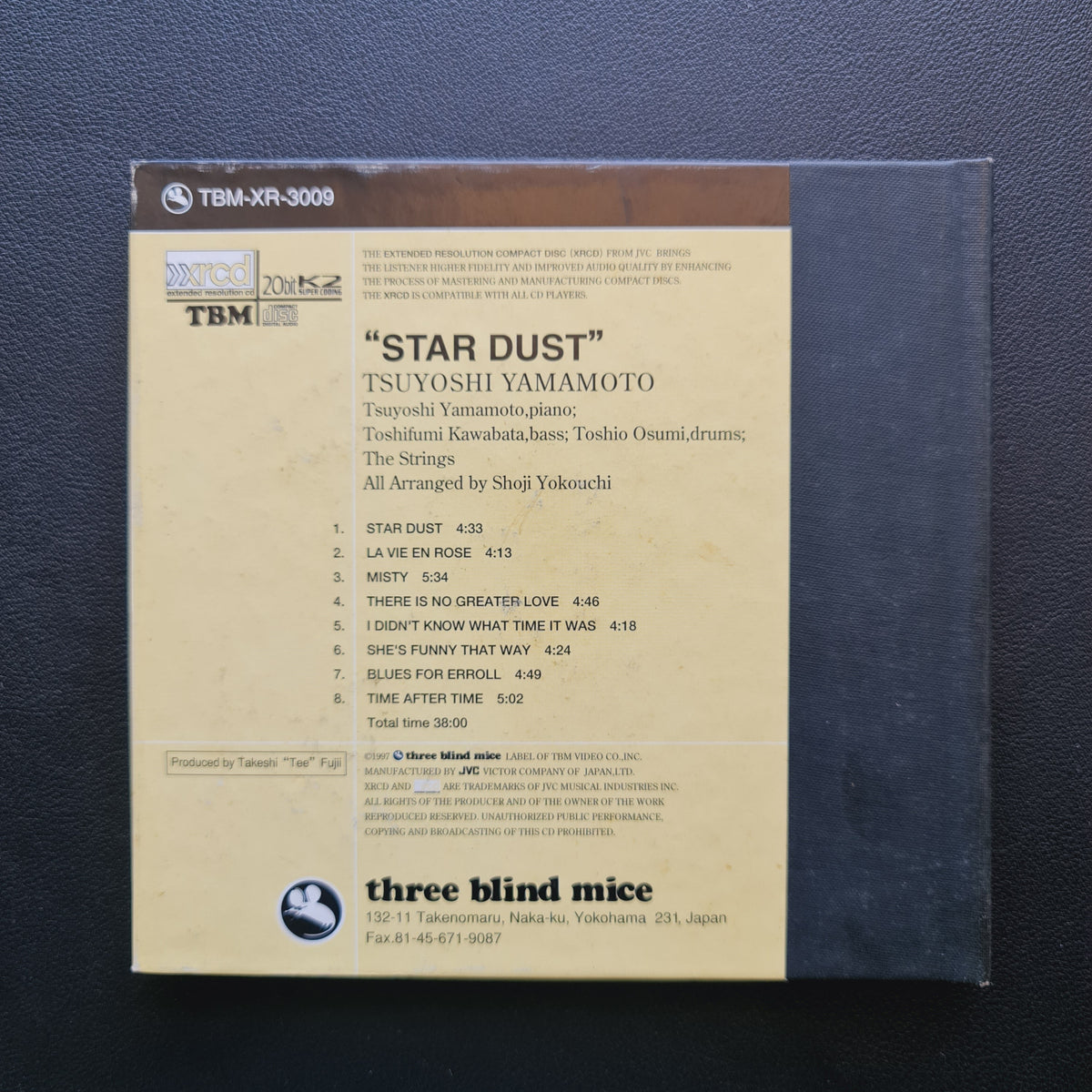 Tsuyoshi Yamamoto With The Strings – Star Dust (XRCD) Japan Vinyl