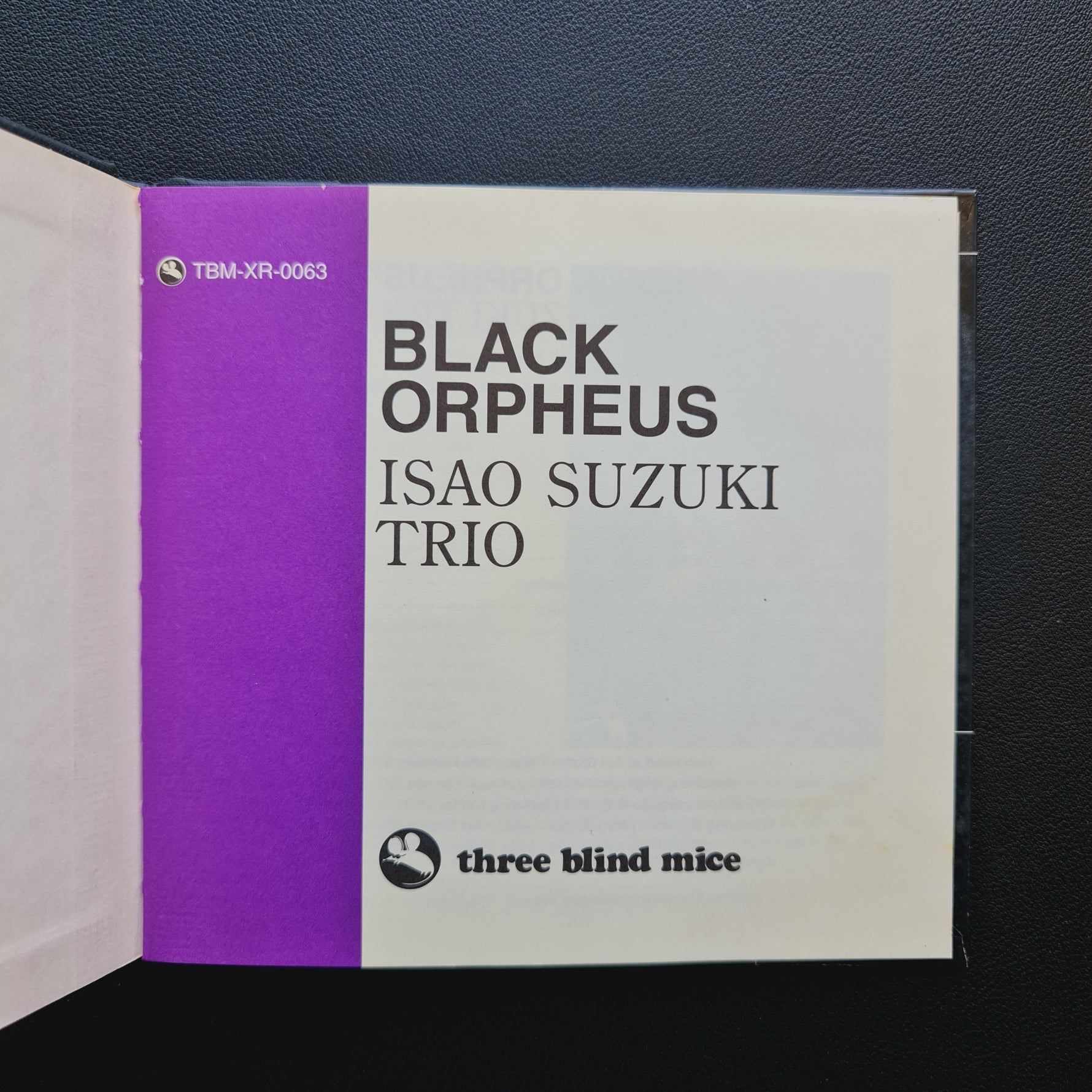Isao Suzuki Trio – Black Orpheus (XRCD) Japan Vinyl