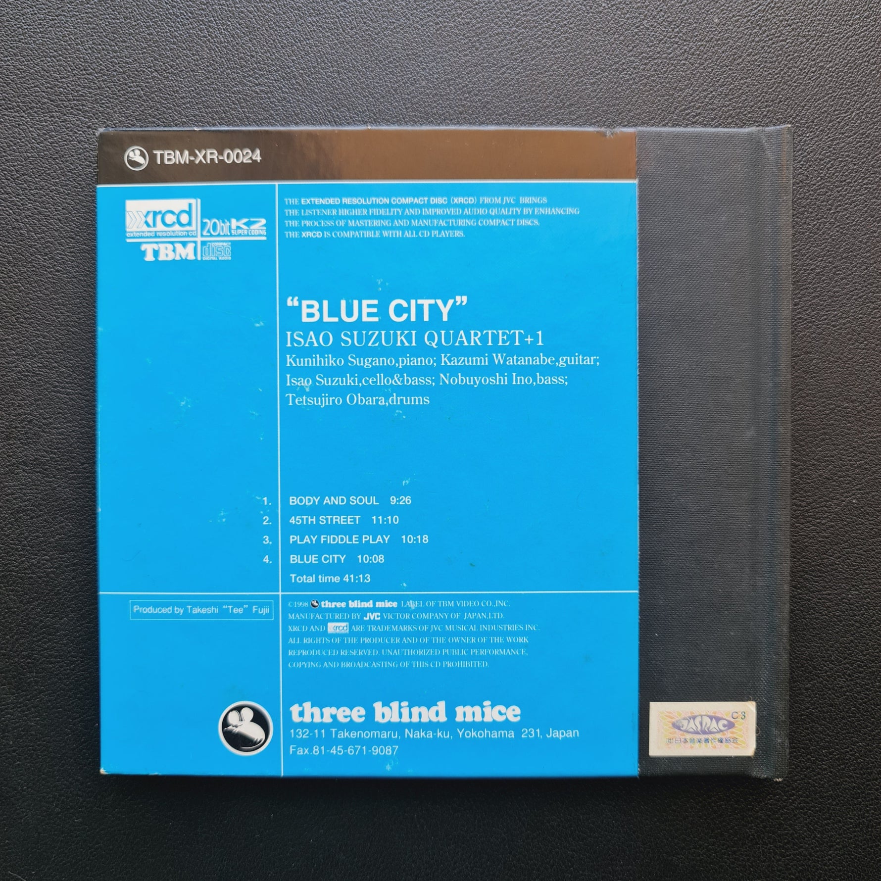 Isao Suzuki Quartet +1 – Blue City (XRCD) Japan Vinyl