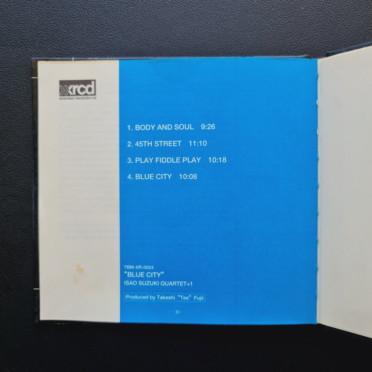 Isao Suzuki Quartet +1 – Blue City (XRCD) Japan Vinyl