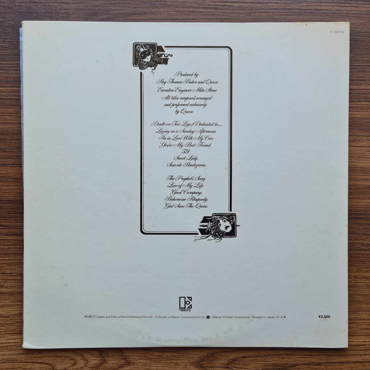 Queen – A Night At The Opera Only Japan Vinyl