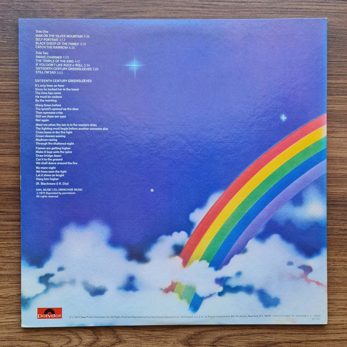 Rainbow – Ritchie Blackmore's Rainbow Only Japan Vinyl