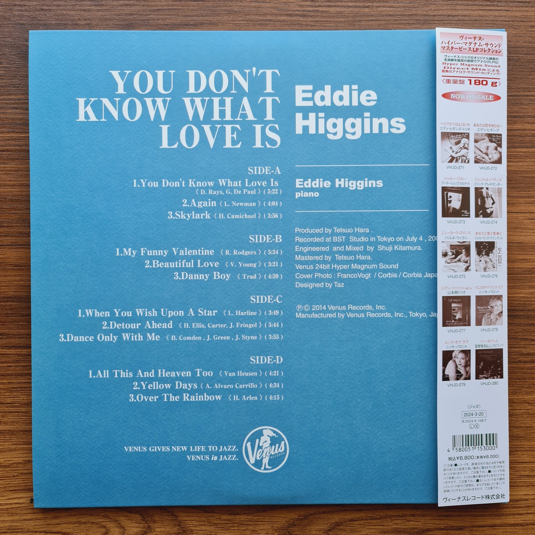 Eddie Higgins – You Don't Know What Love Is Only Japan Vinyl