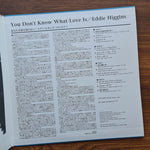 Eddie Higgins – You Don't Know What Love Is Only Japan Vinyl