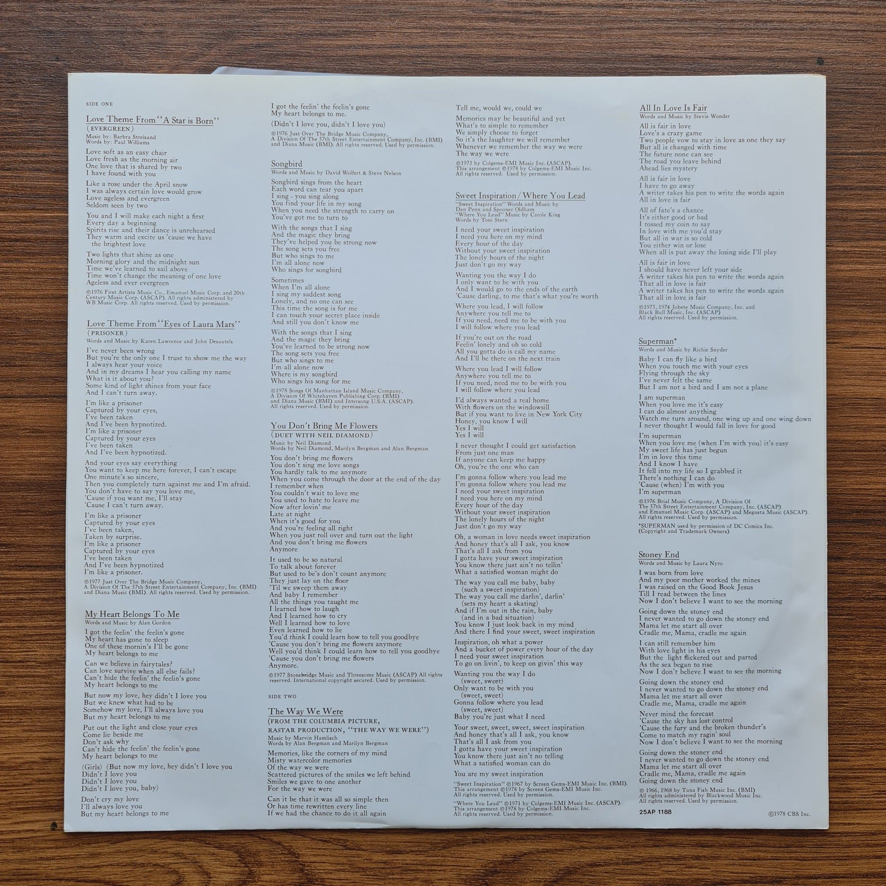 Barbra Streisand – Barbra Streisand's Greatest Hits - Volume 2 Only Japan Vinyl