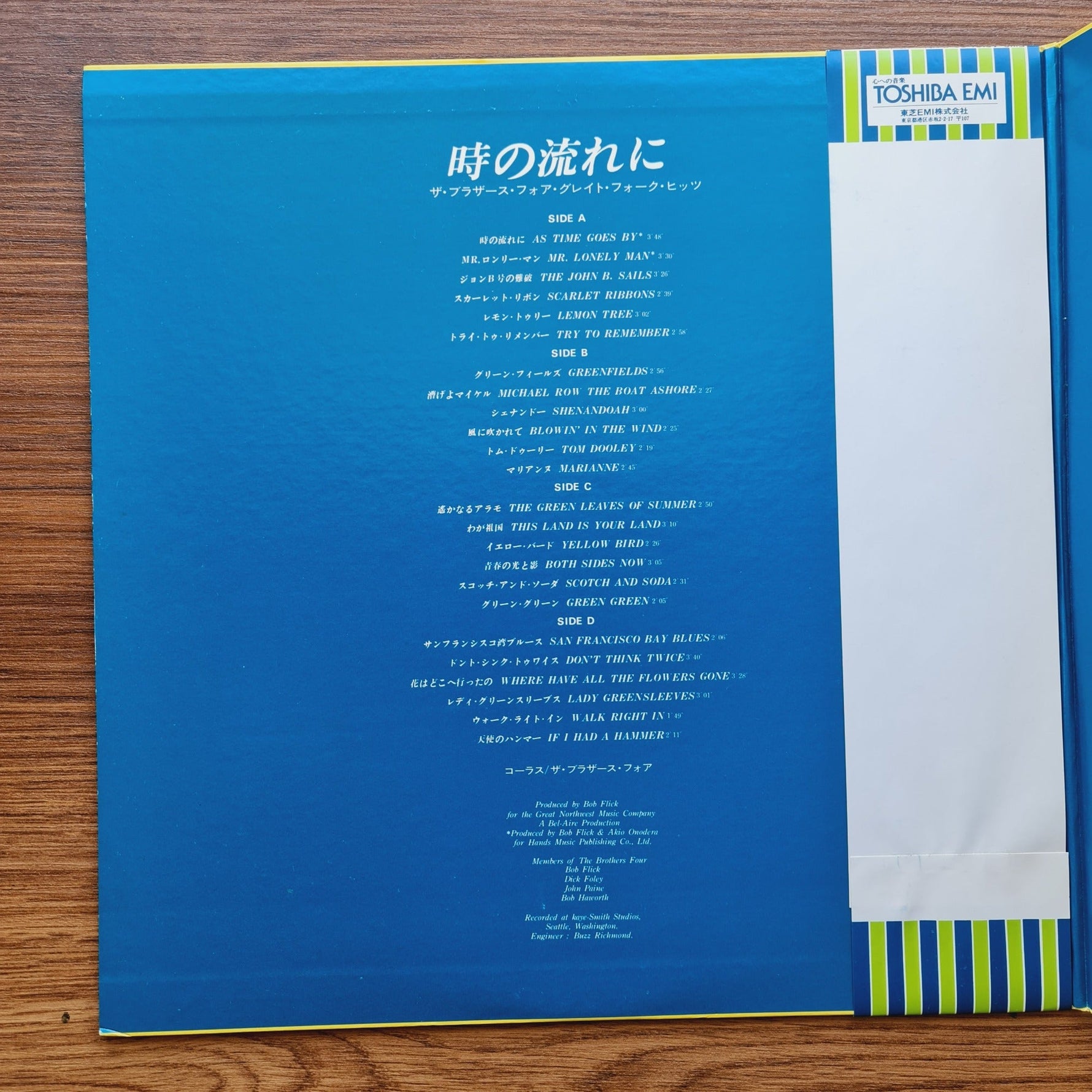 The Brothers Four – As Time Goes By Only Japan Vinyl