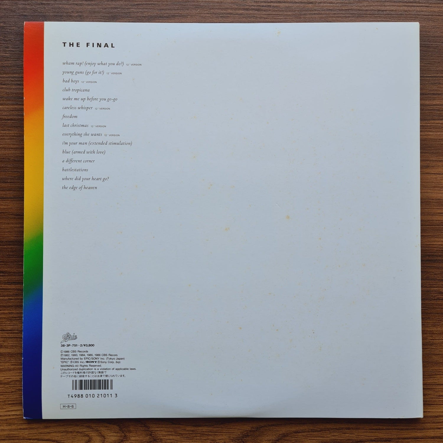 Wham! – The Final Only Japan Vinyl
