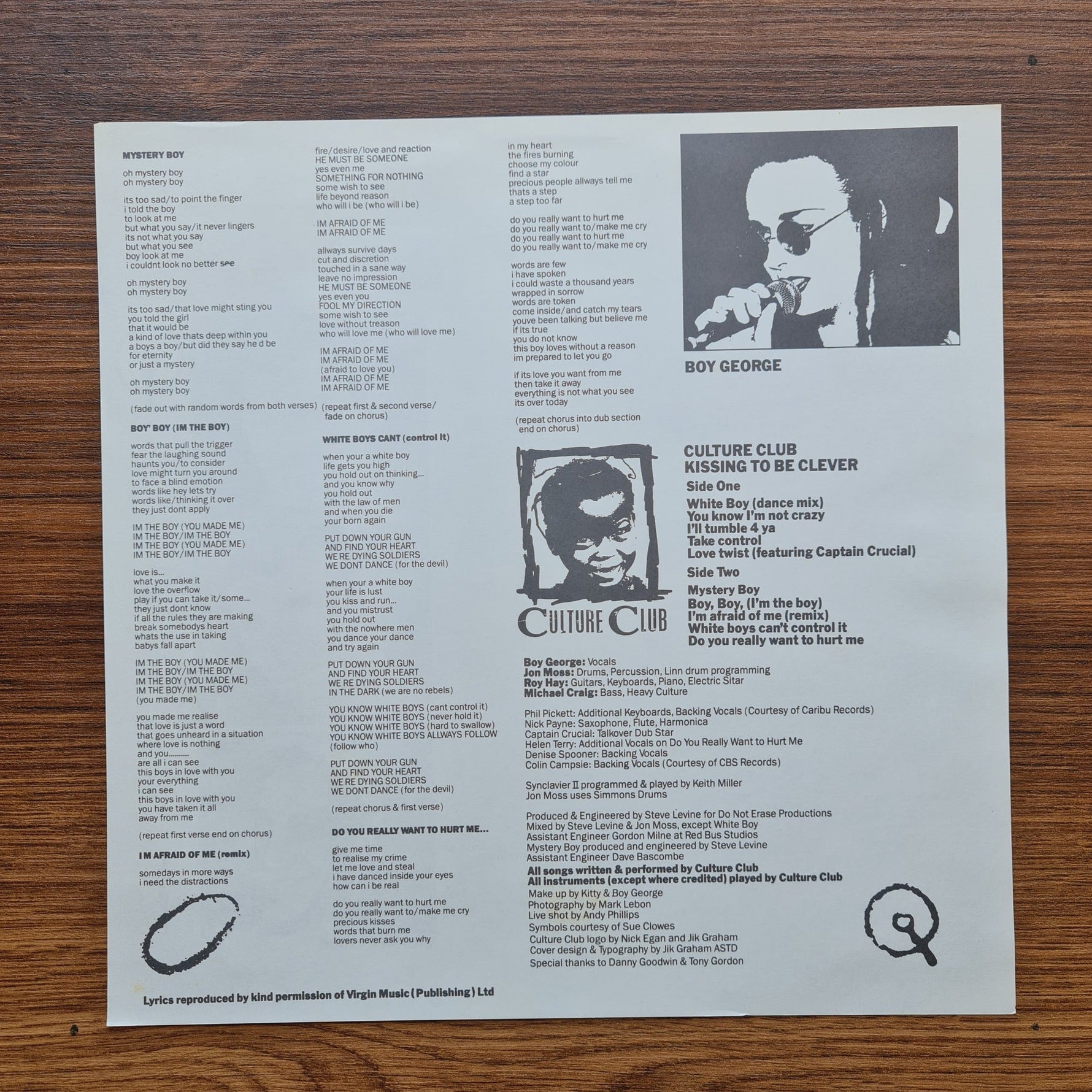 Culture Club – Kissing To Be Clever Only Japan Vinyl