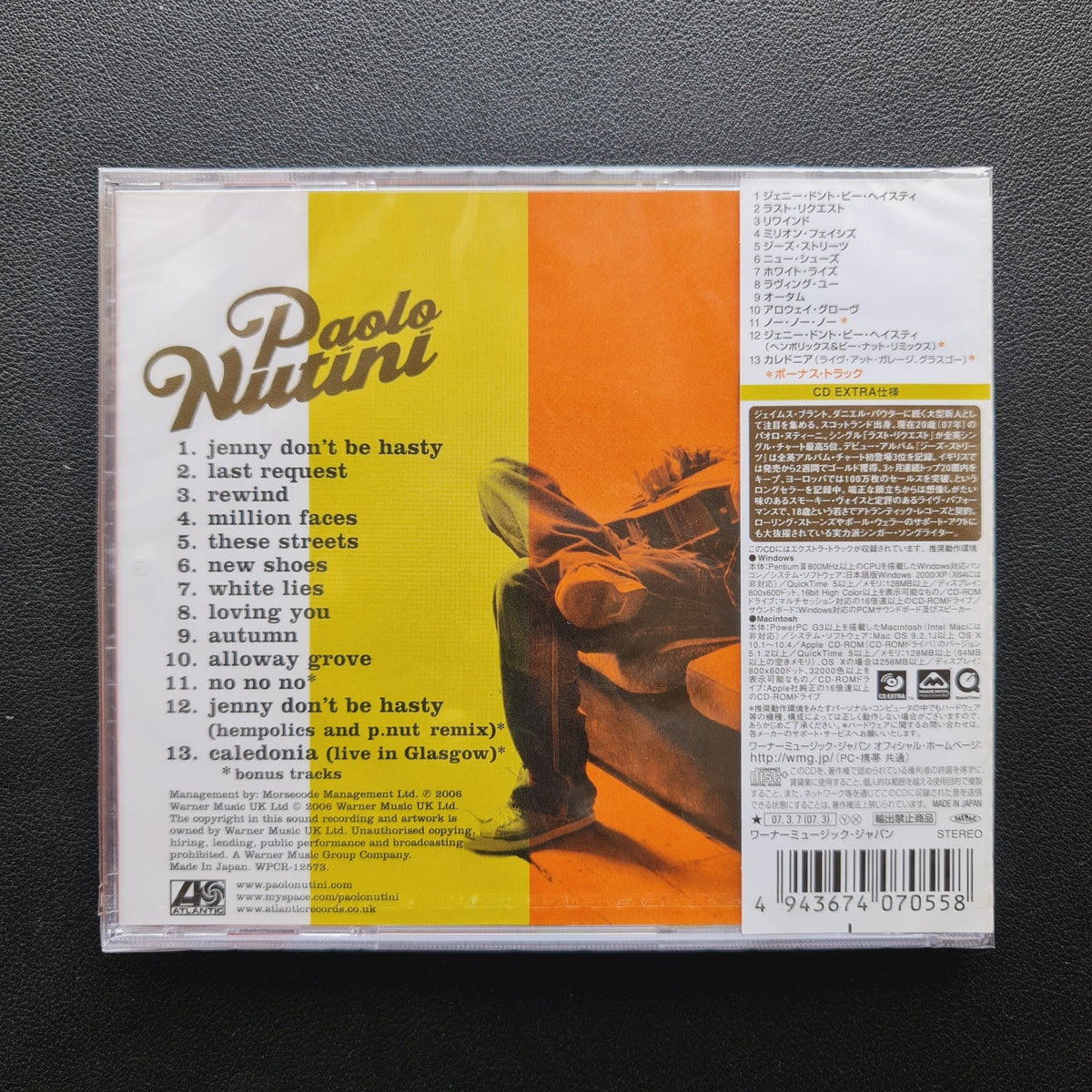 Paolo Nutini – These Streets CD Japan Vinyl