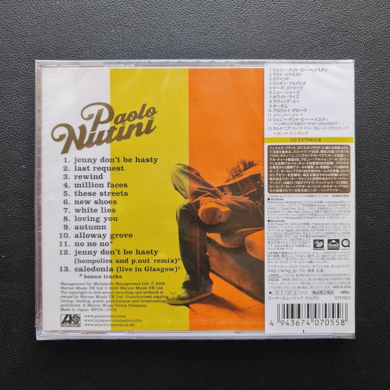 Paolo Nutini – These Streets CD Japan Vinyl