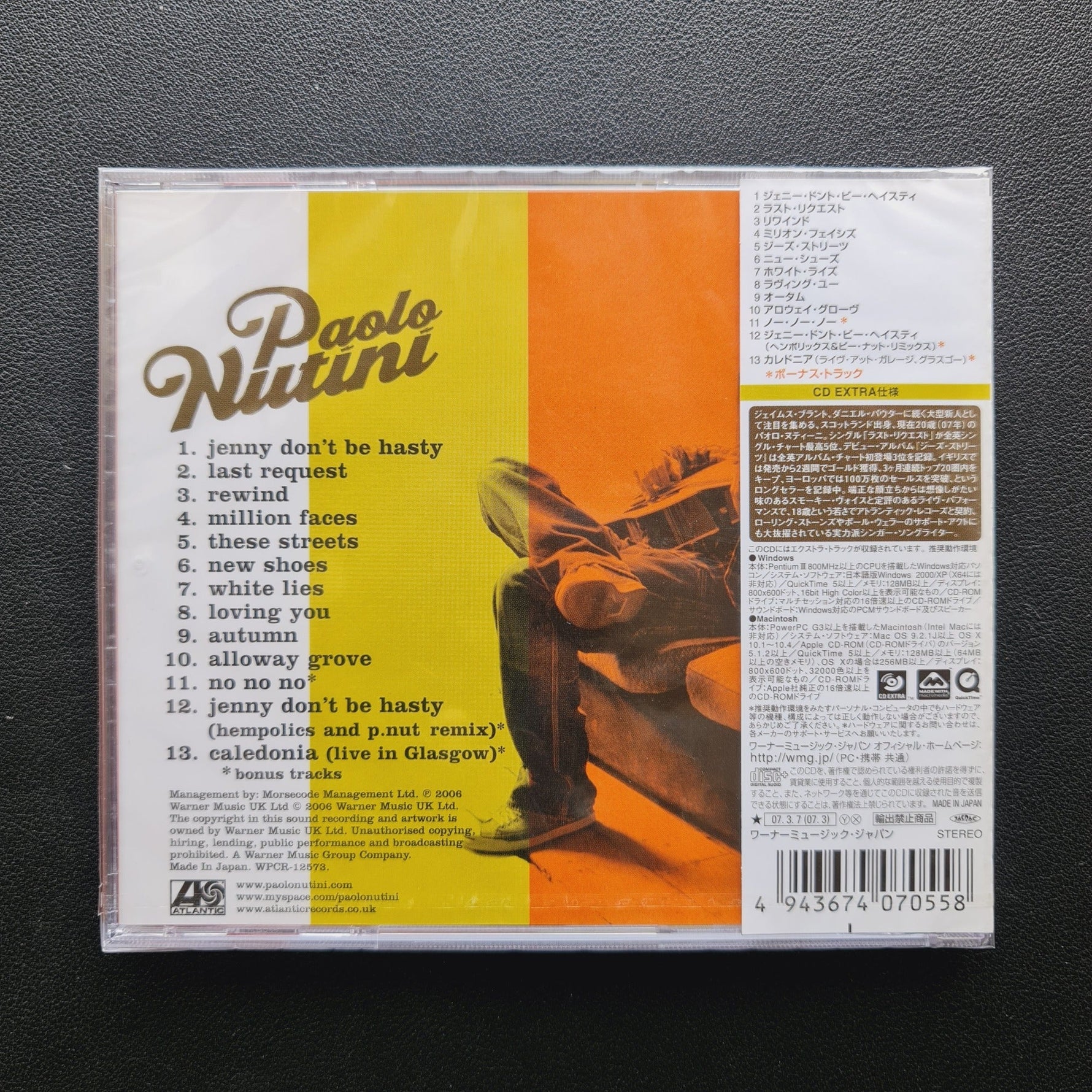 Paolo Nutini – These Streets CD Japan Vinyl