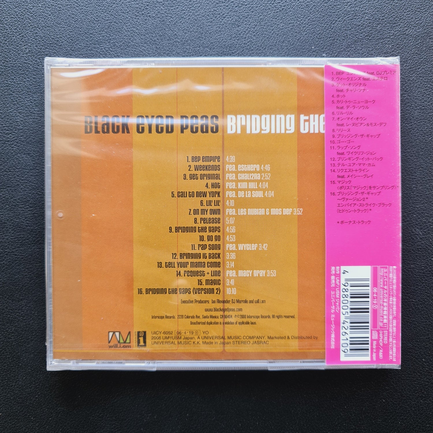 Black Eyed Peas ‎– Bridging The Gap CD