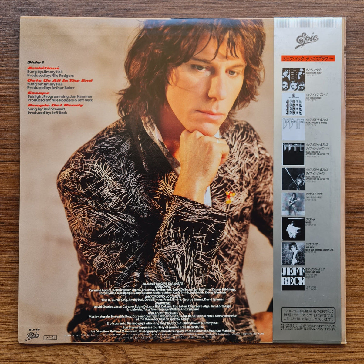 Jeff Beck – Flash Only Japan Vinyl