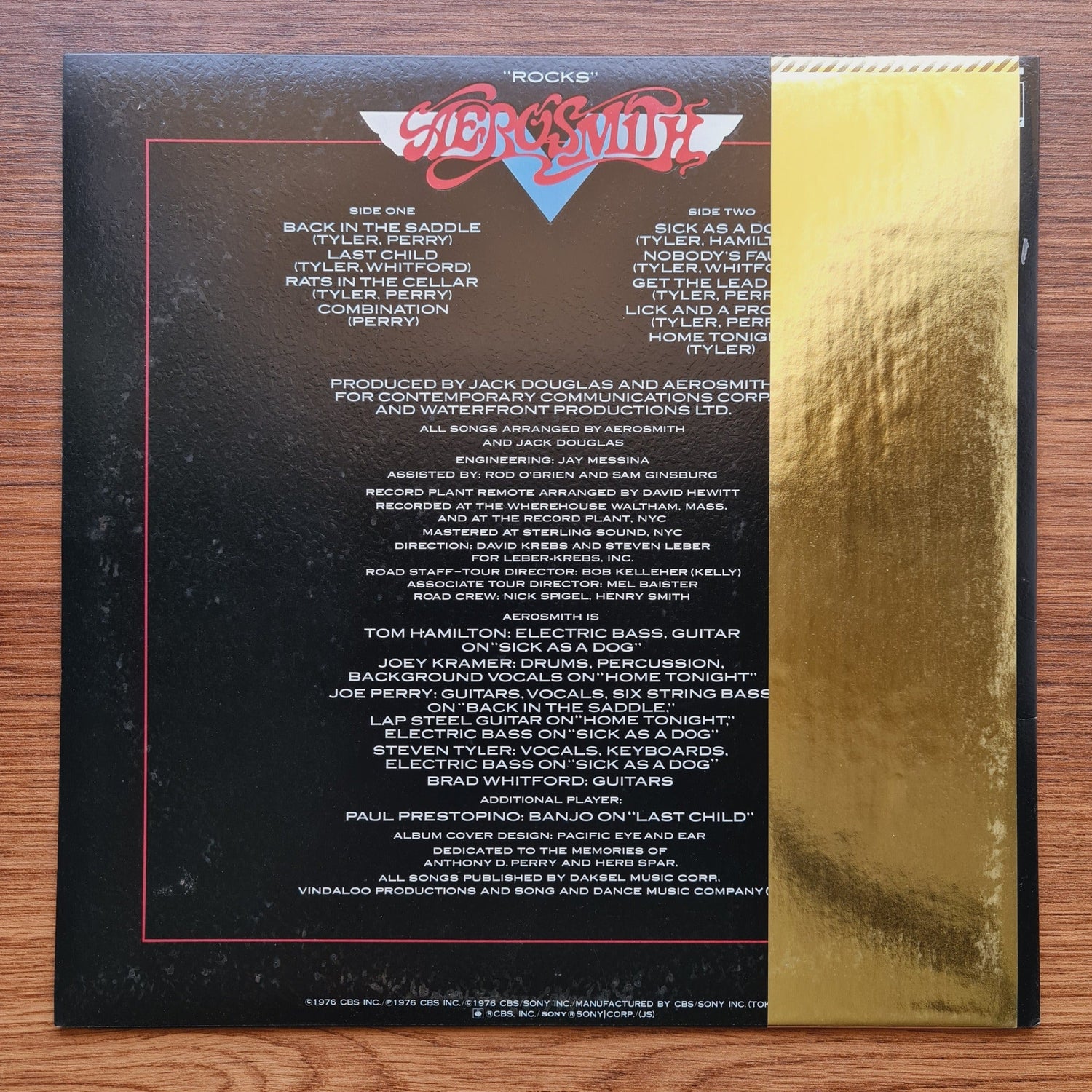 Aerosmith – "Rocks" Only Japan Vinyl