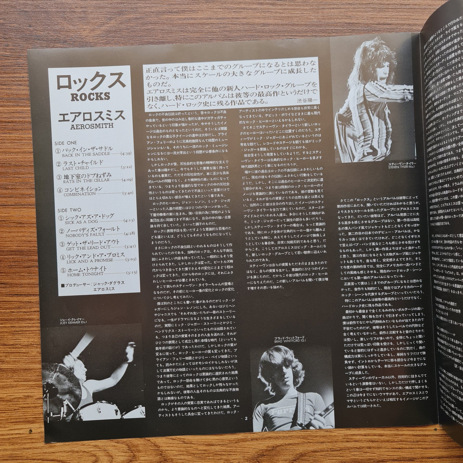 Aerosmith – "Rocks" Only Japan Vinyl