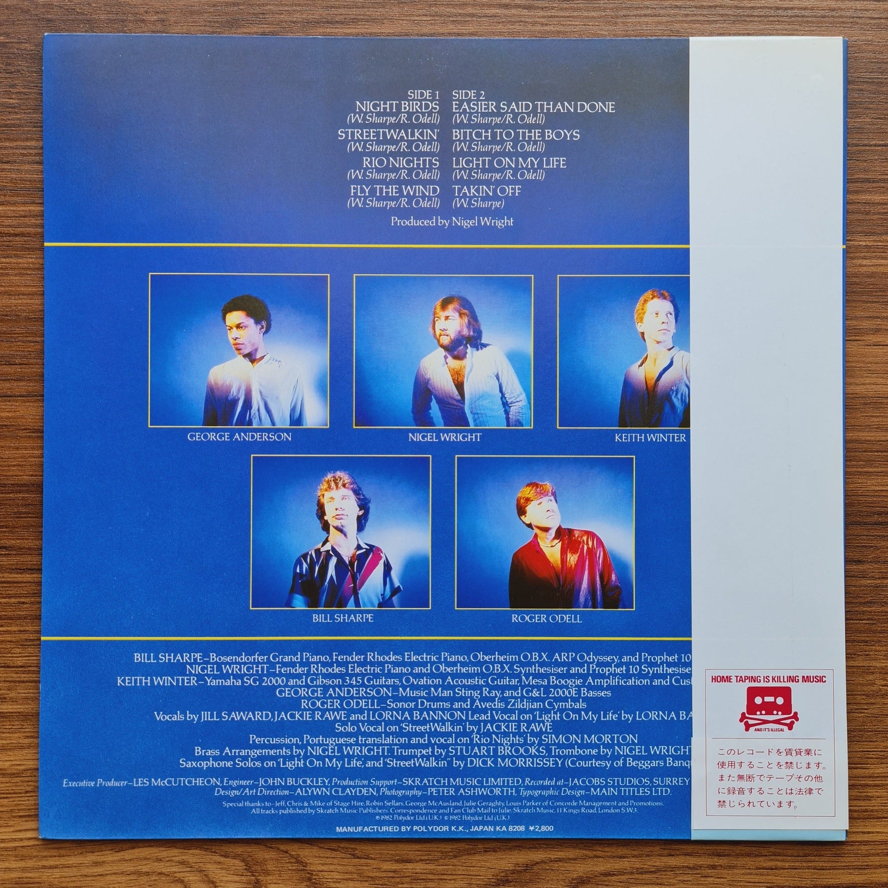 Shakatak – Night Birds Only Japan Vinyl