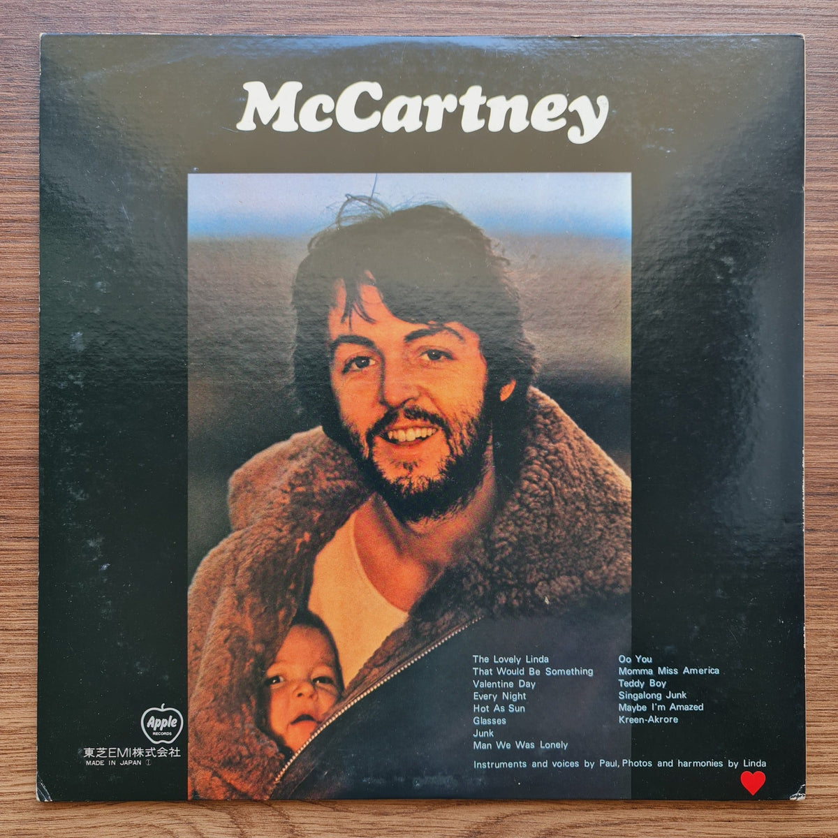Paul McCartney – McCartney Only Japan Vinyl