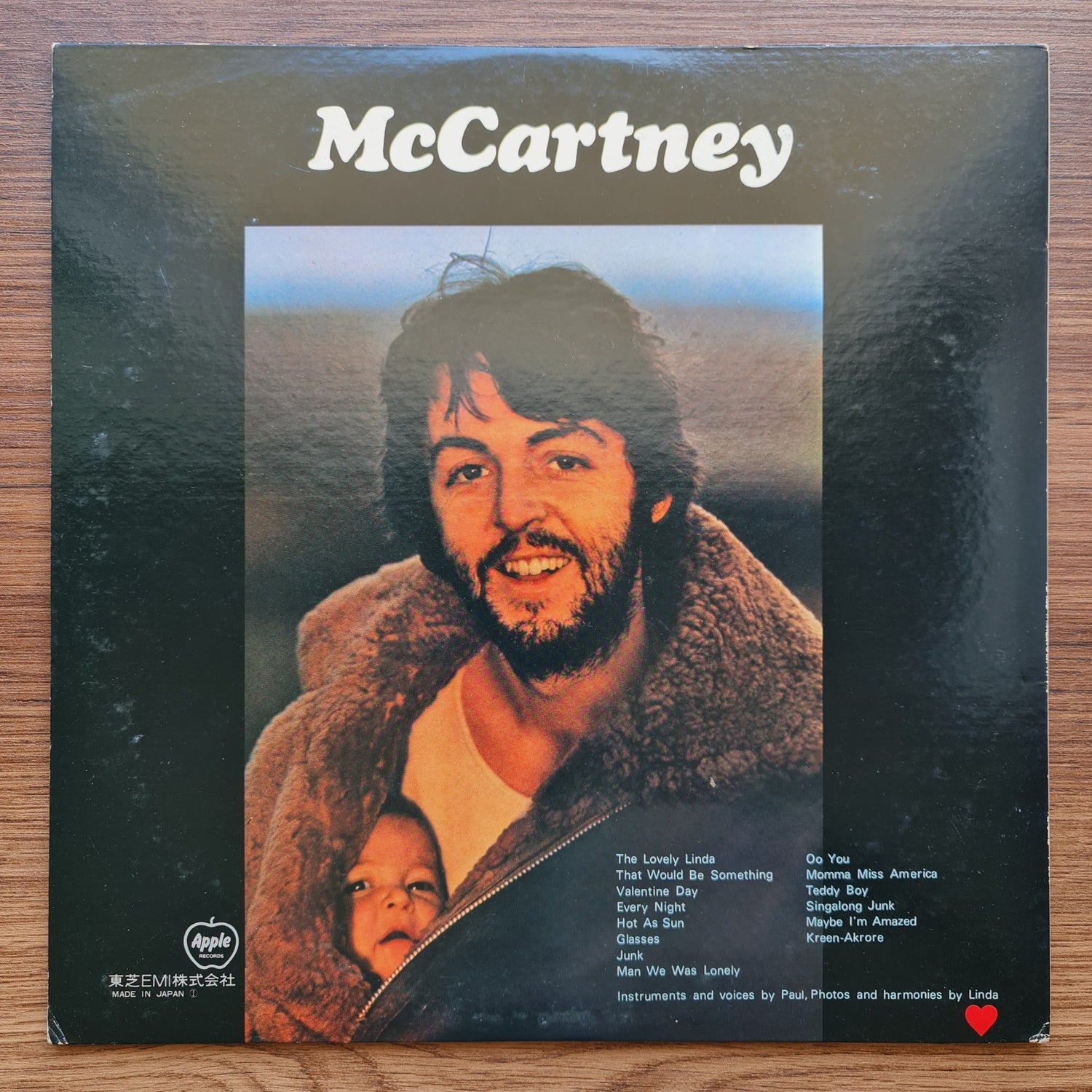 Paul McCartney – McCartney Only Japan Vinyl