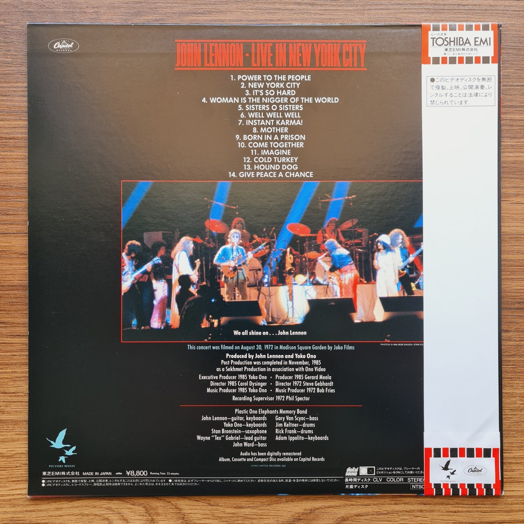 John Lennon – Live In New York City LaserDisc Only Japan Vinyl
