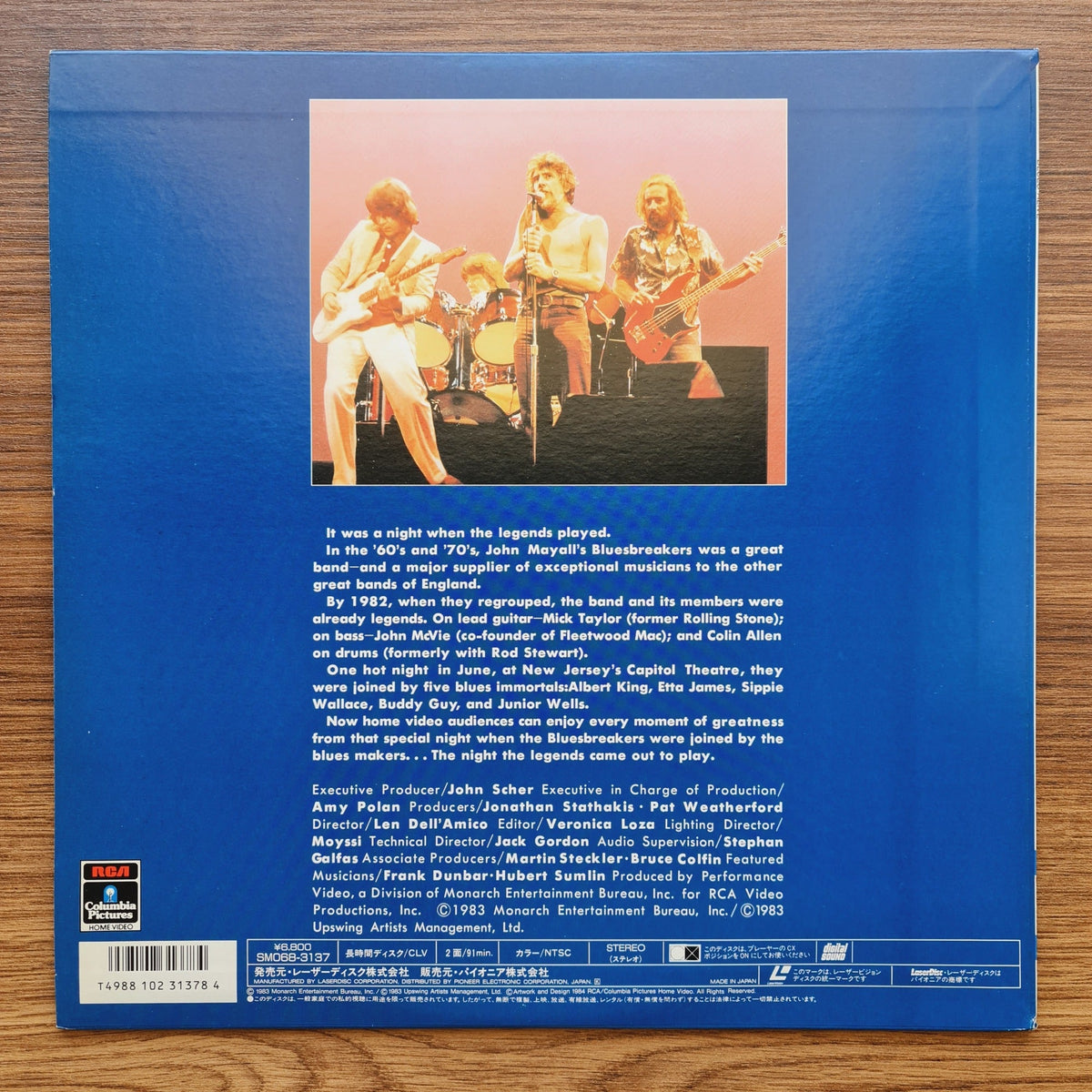 John Mayall & The Original Bluesbreakers – Blues Alive LaserDisc Only Japan Vinyl