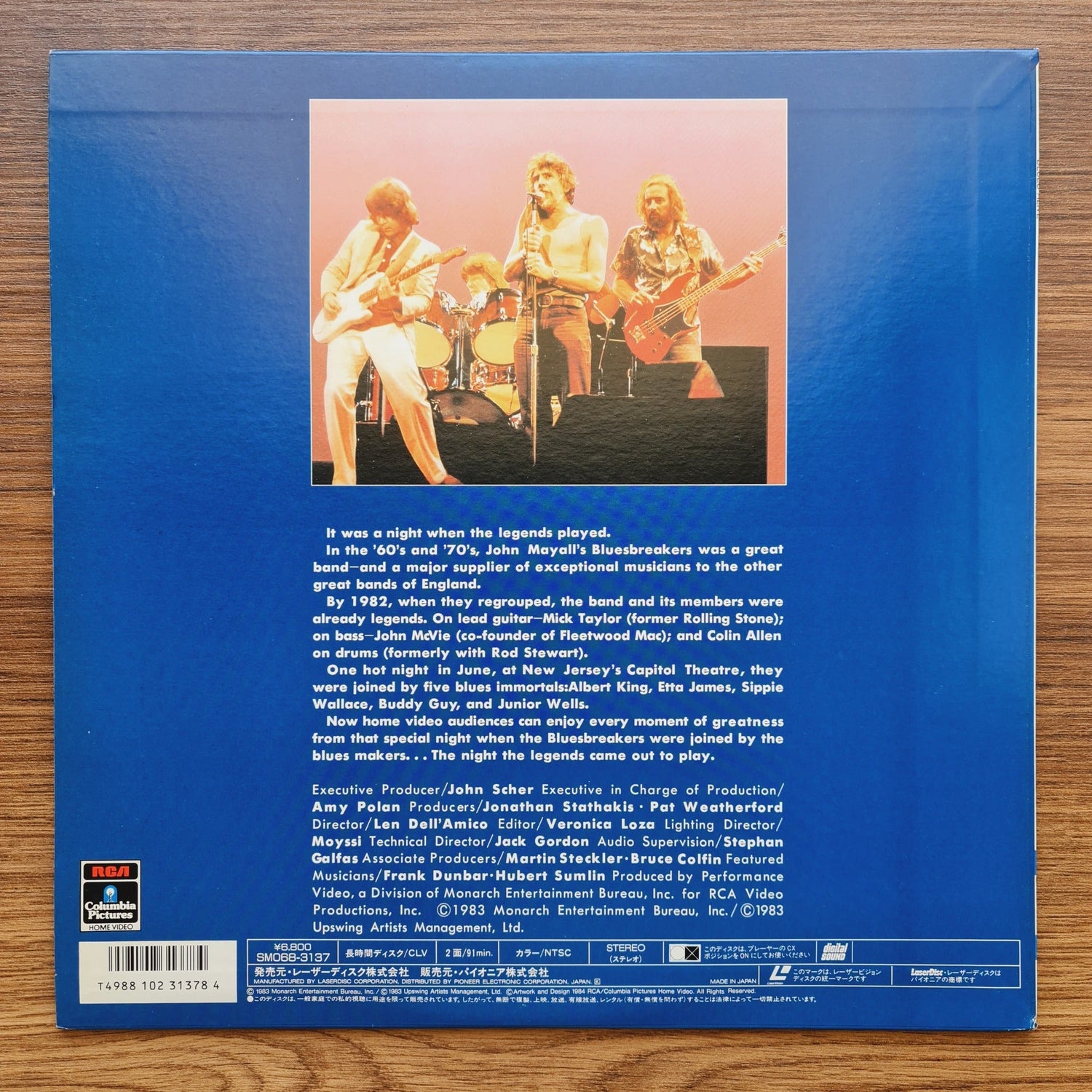 John Mayall & The Original Bluesbreakers – Blues Alive LaserDisc Only Japan Vinyl