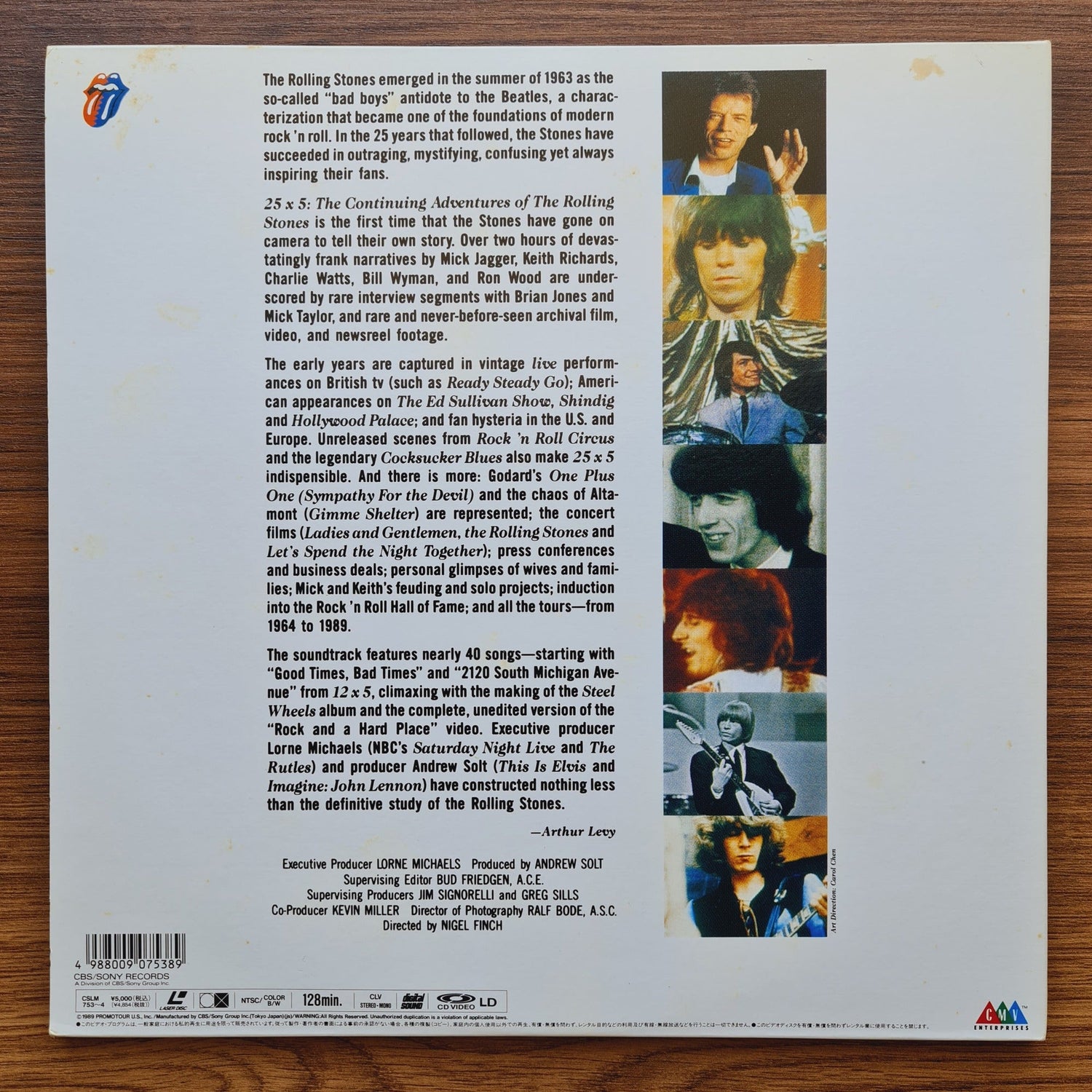 Rolling Stones – Rolling 63-89 LaserDisc Only Japan Vinyl
