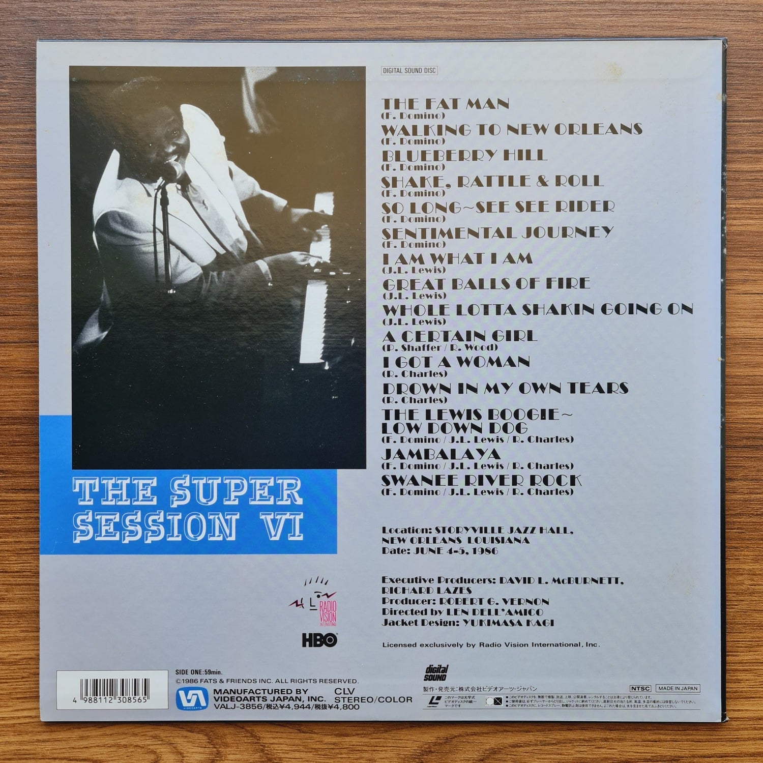 Fats Domino – The Super Session VI LaserDisc Only Japan Vinyl