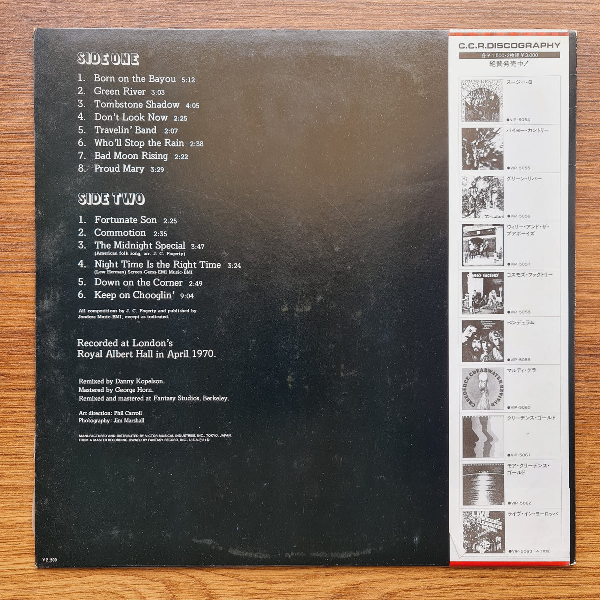 Creedence Clearwater Revival – The Royal Albert Hall Concert Only Japan Vinyl