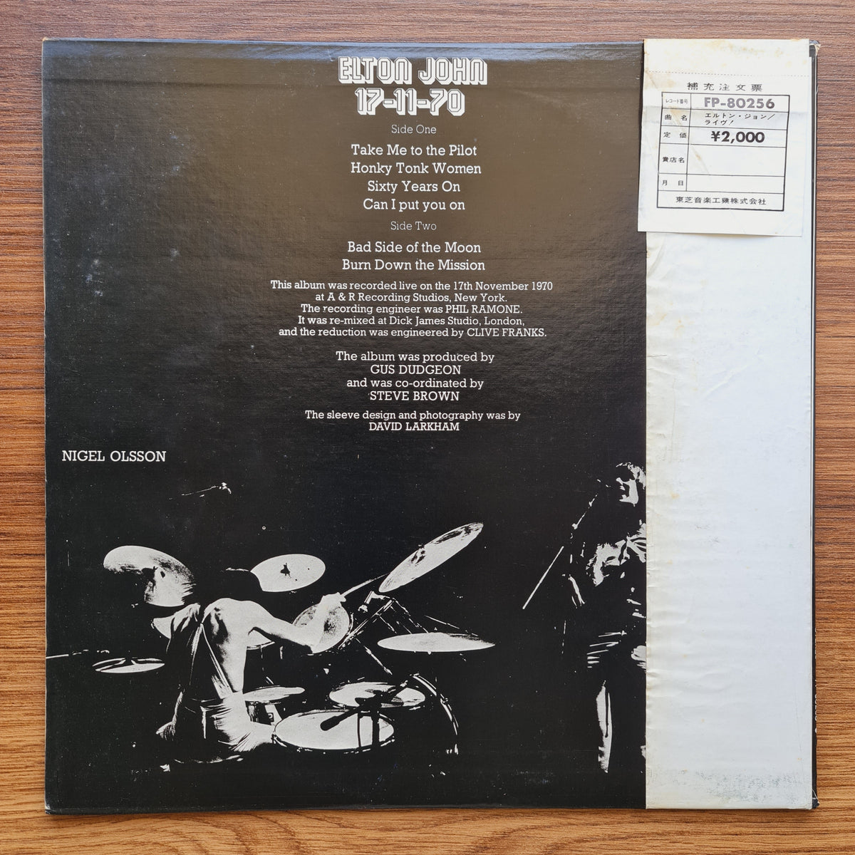 Elton John – 17-11-70 Japan Vinyl