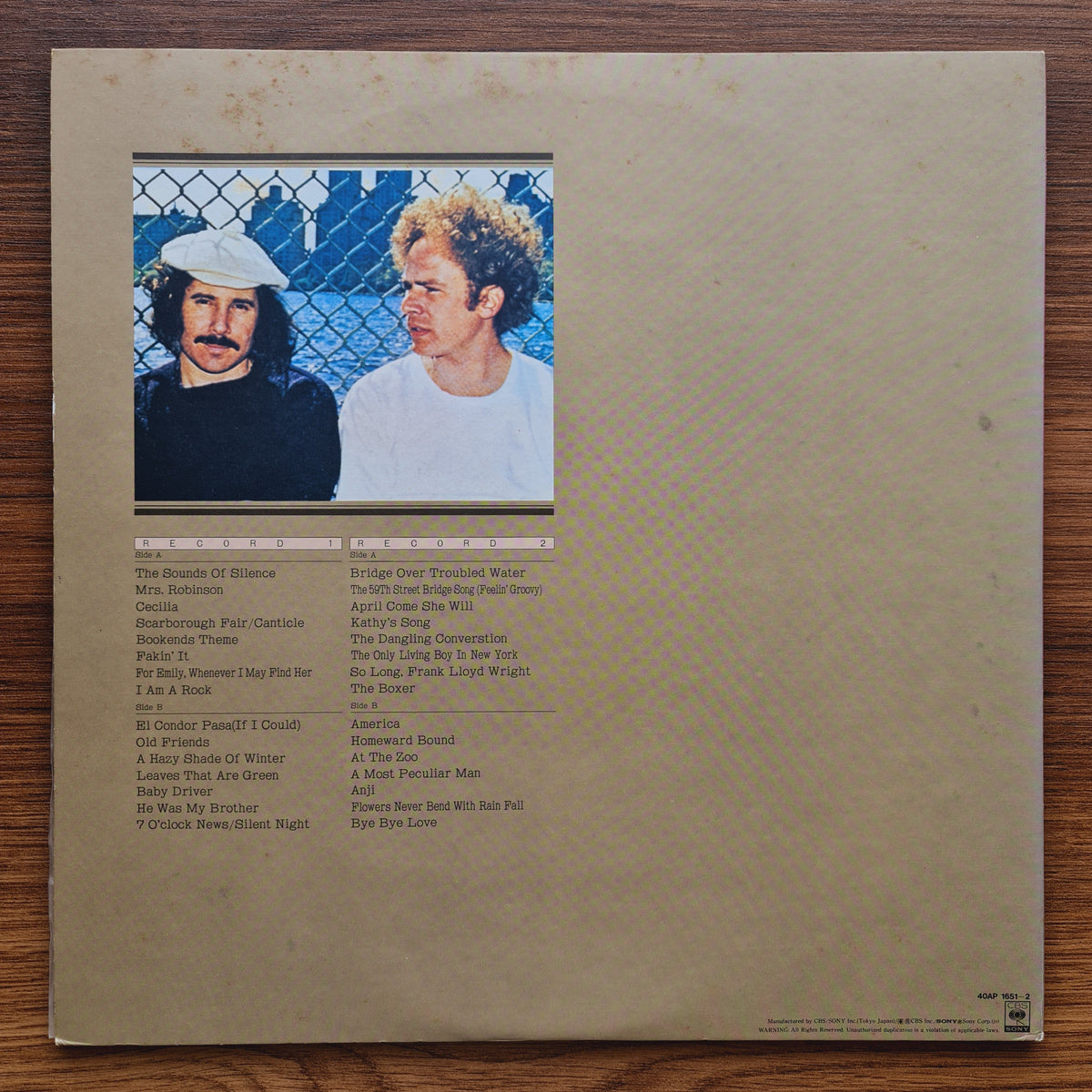 Simon And Garfunkel – Simon And Garfunkel Japan Vinyl