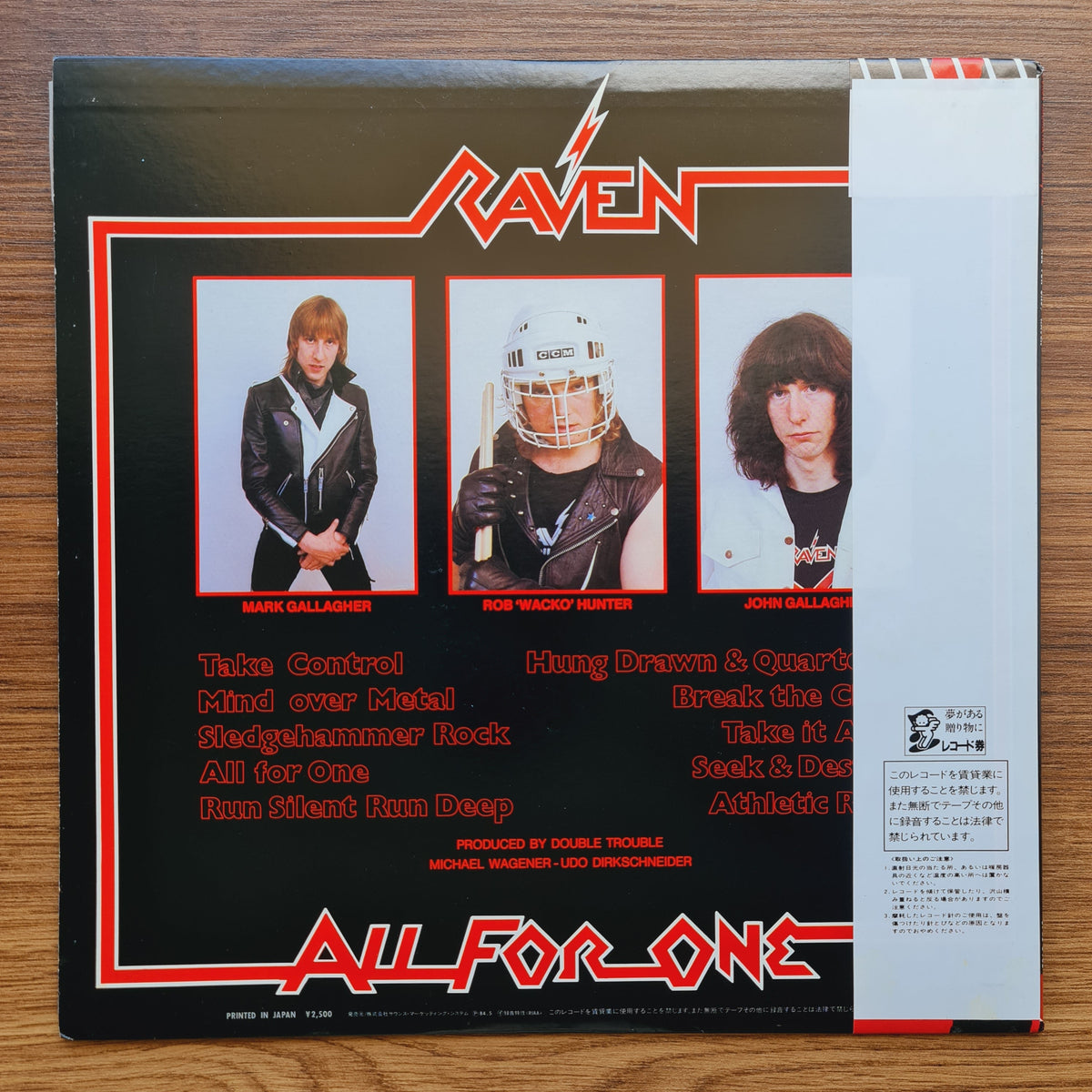 Raven – All For One Japan Vinyl