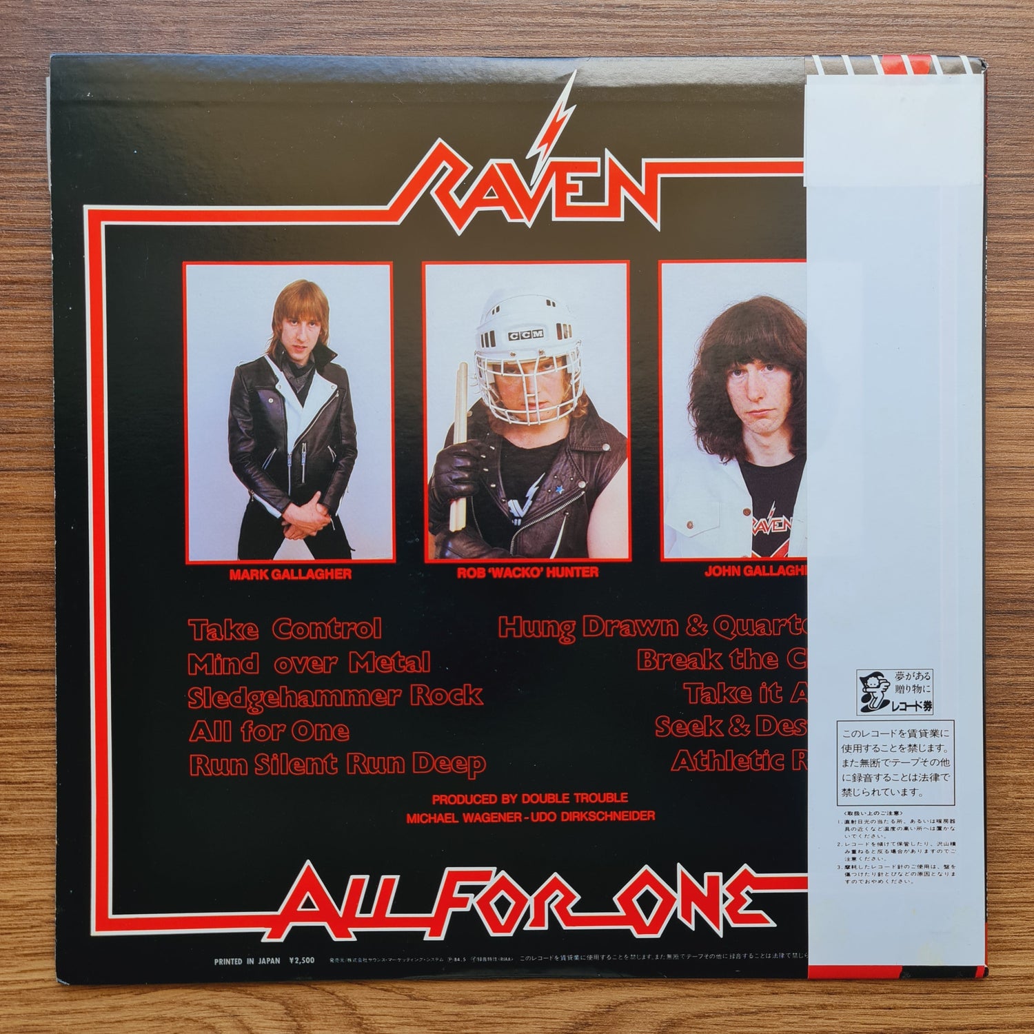 Raven – All For One Japan Vinyl