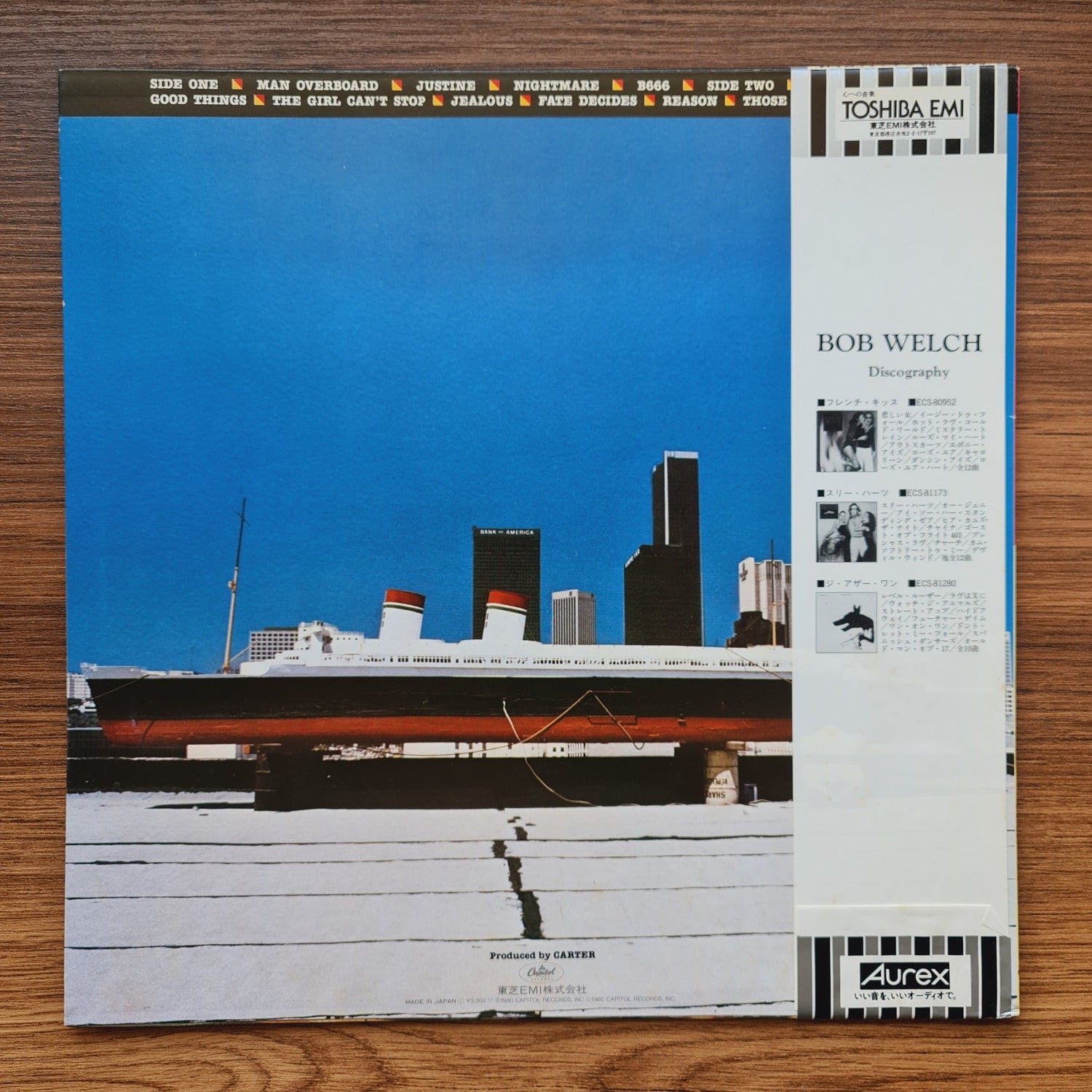 Bob Welch – Man Overboard Only Japan Vinyl