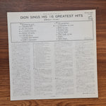 Dion & The Belmonts – Sings His 16 Greatest Hits Only Japan Vinyl