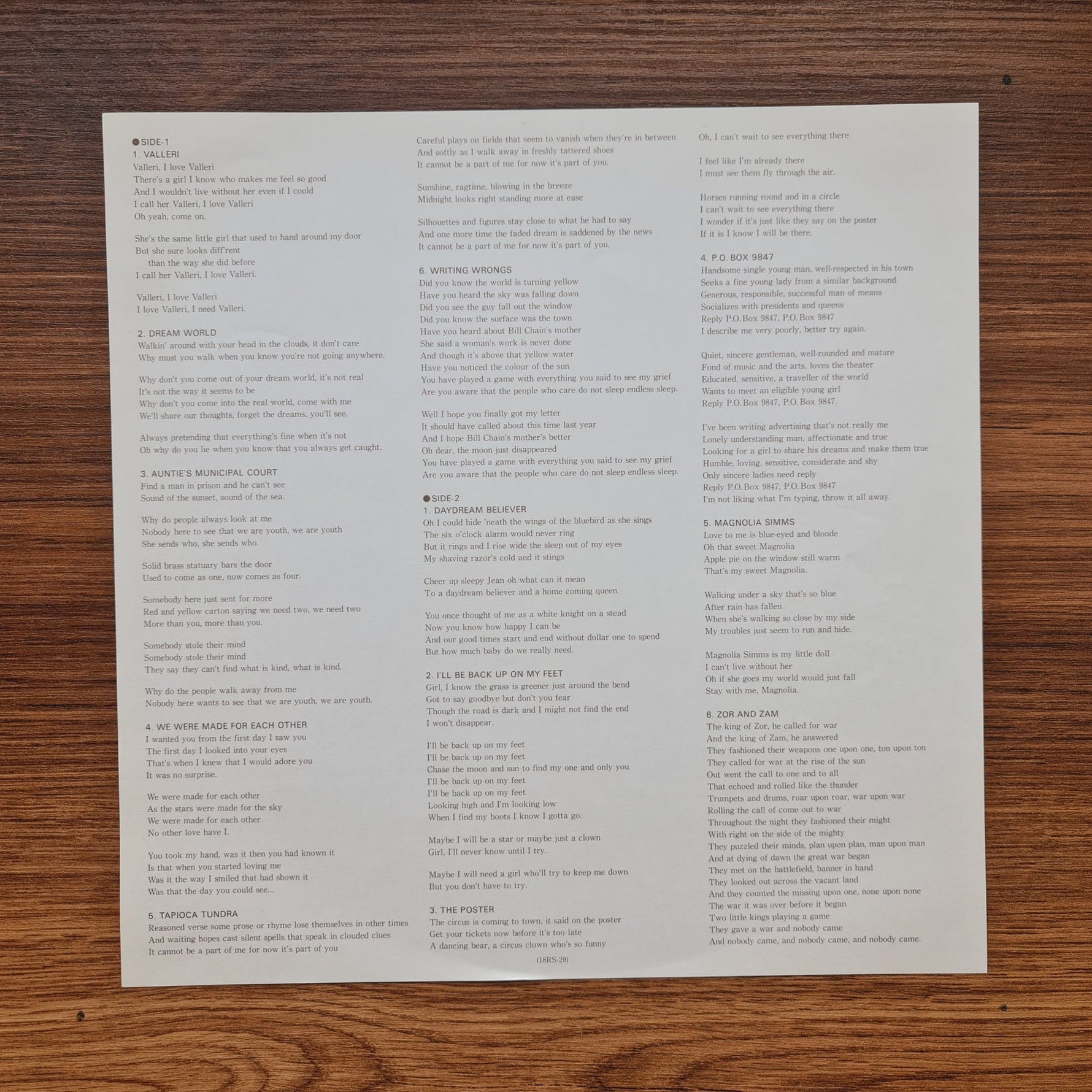 The Monkees – The Birds, The Bees & The Monkees Only Japan Vinyl