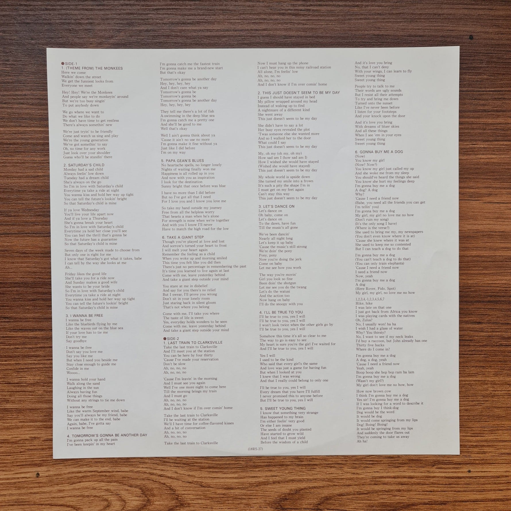 The Monkees – The Monkees Only Japan Vinyl