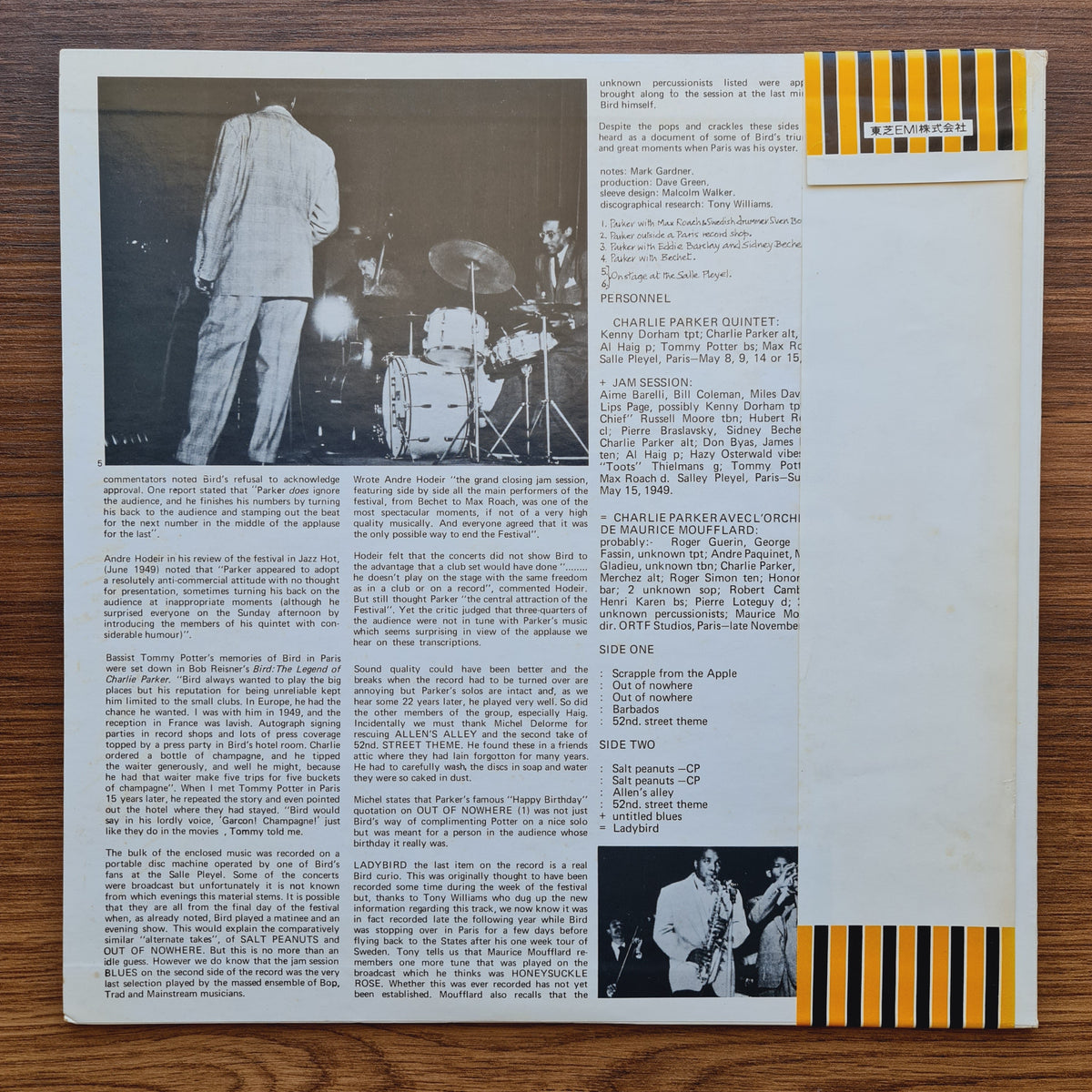 Charlie Parker ‎– Bird In Paris Only Japan Vinyl