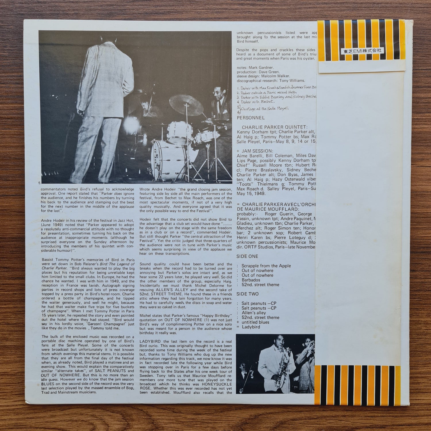 Charlie Parker ‎– Bird In Paris Only Japan Vinyl