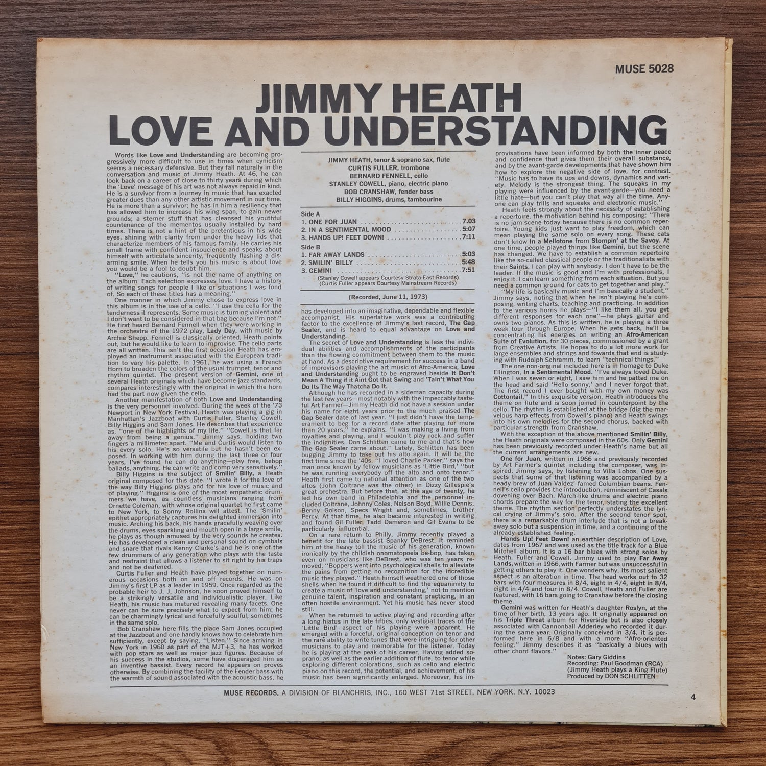 Jimmy Heath – Love And Understanding