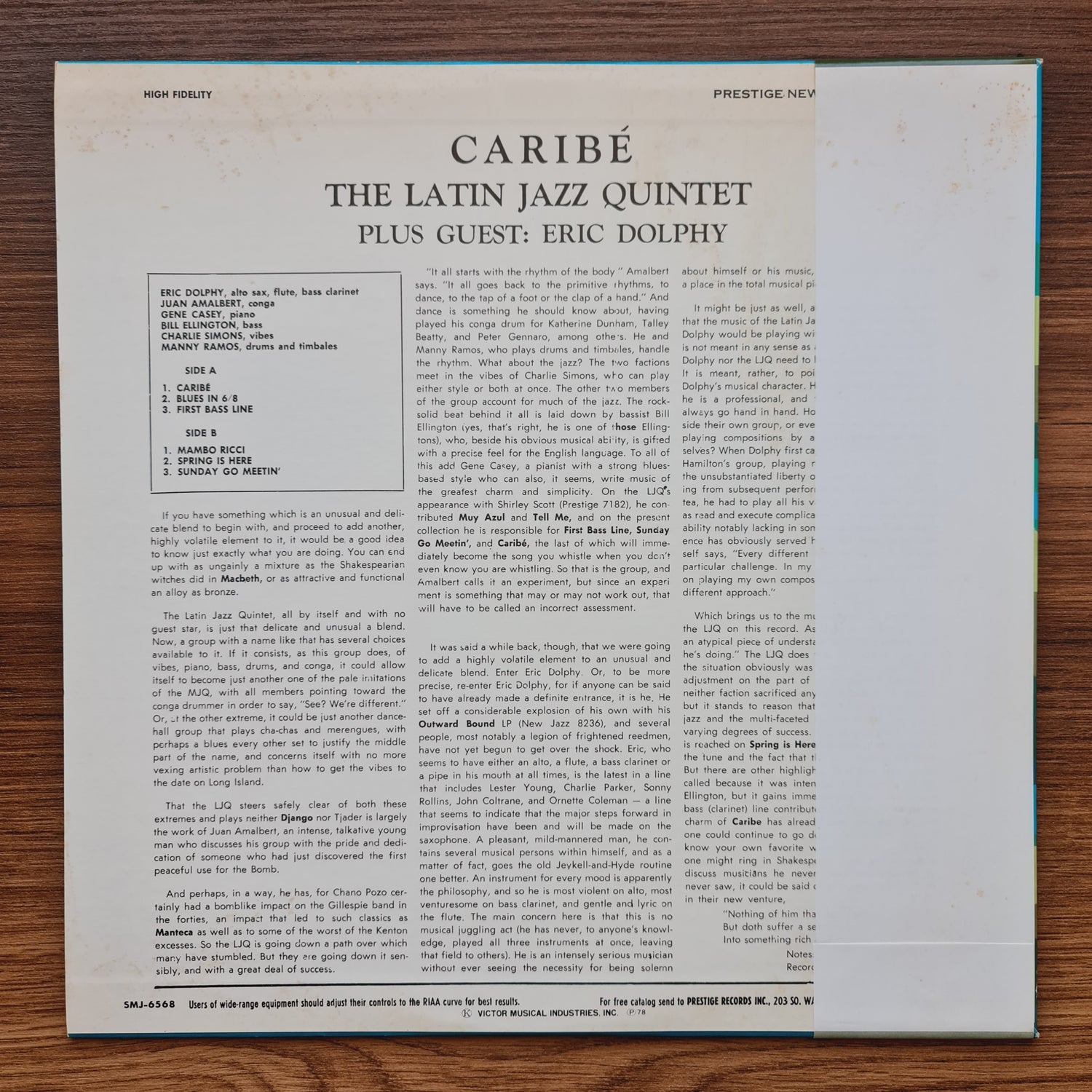The Latin Jazz Quintet + Eric Dolphy – Caribe