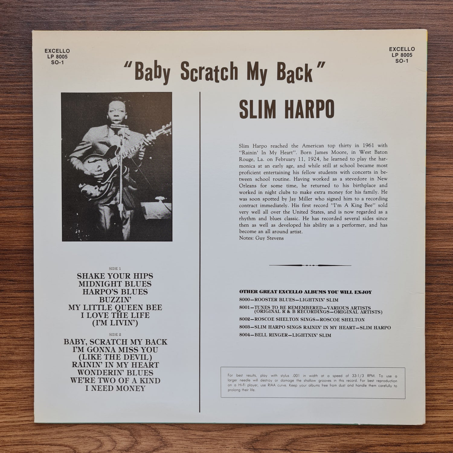 Slim Harpo ‎– Baby Scratch My Back