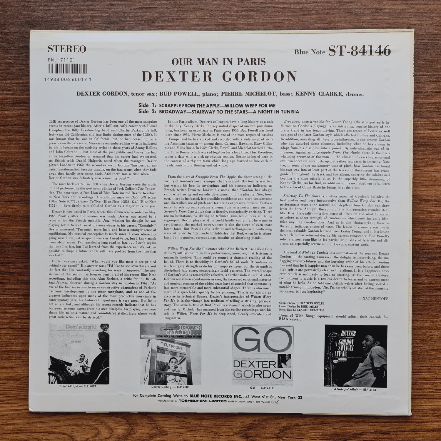Dexter Gordon – Our Man In Paris
