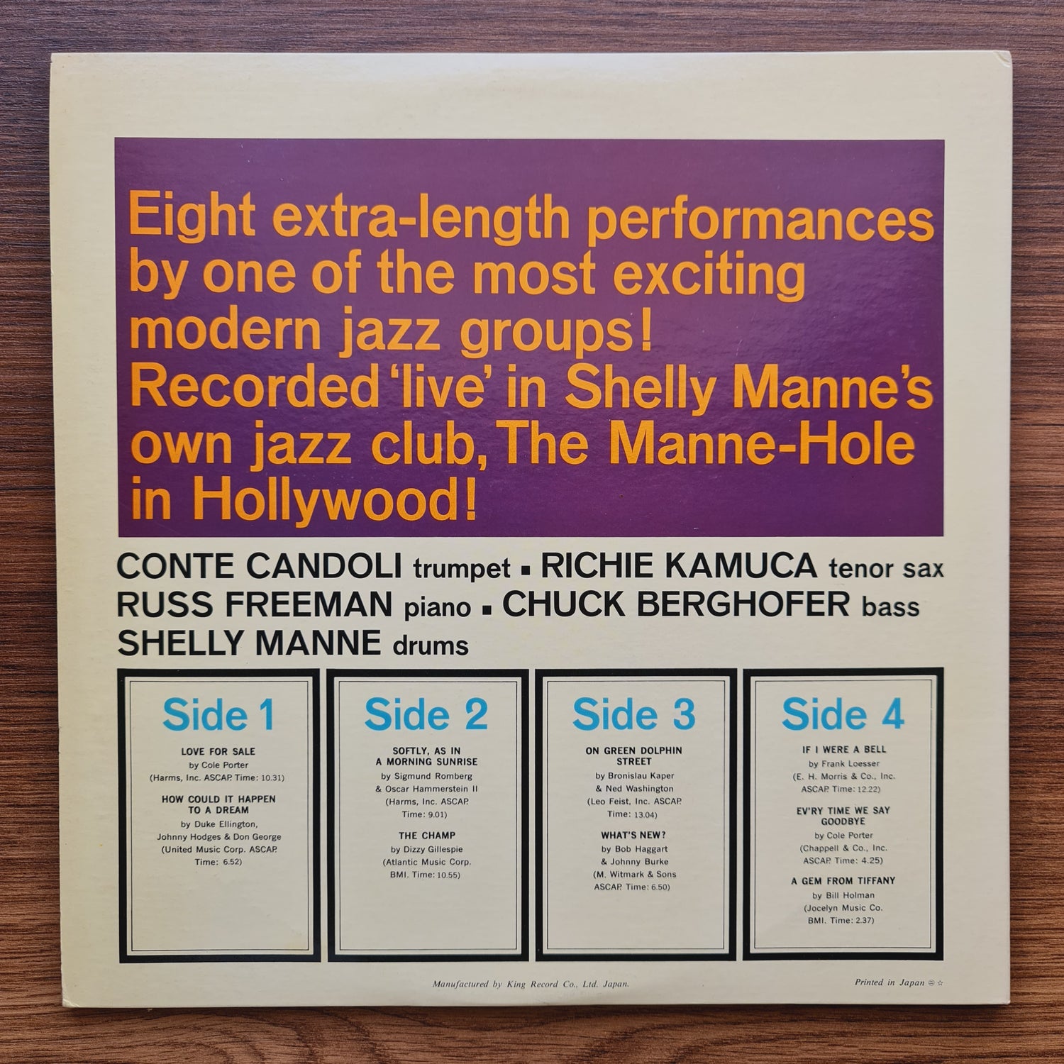 Shelly Manne And His Men – Live! Shelly Manne & His Men At The Manne Hole