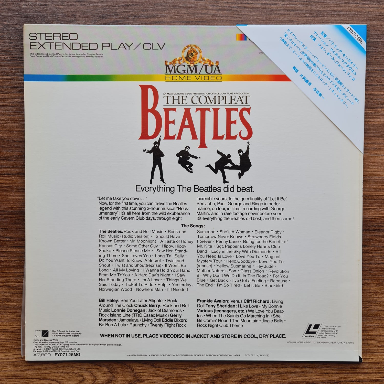 The Beatles – The Compleat Beatles LaserDisc