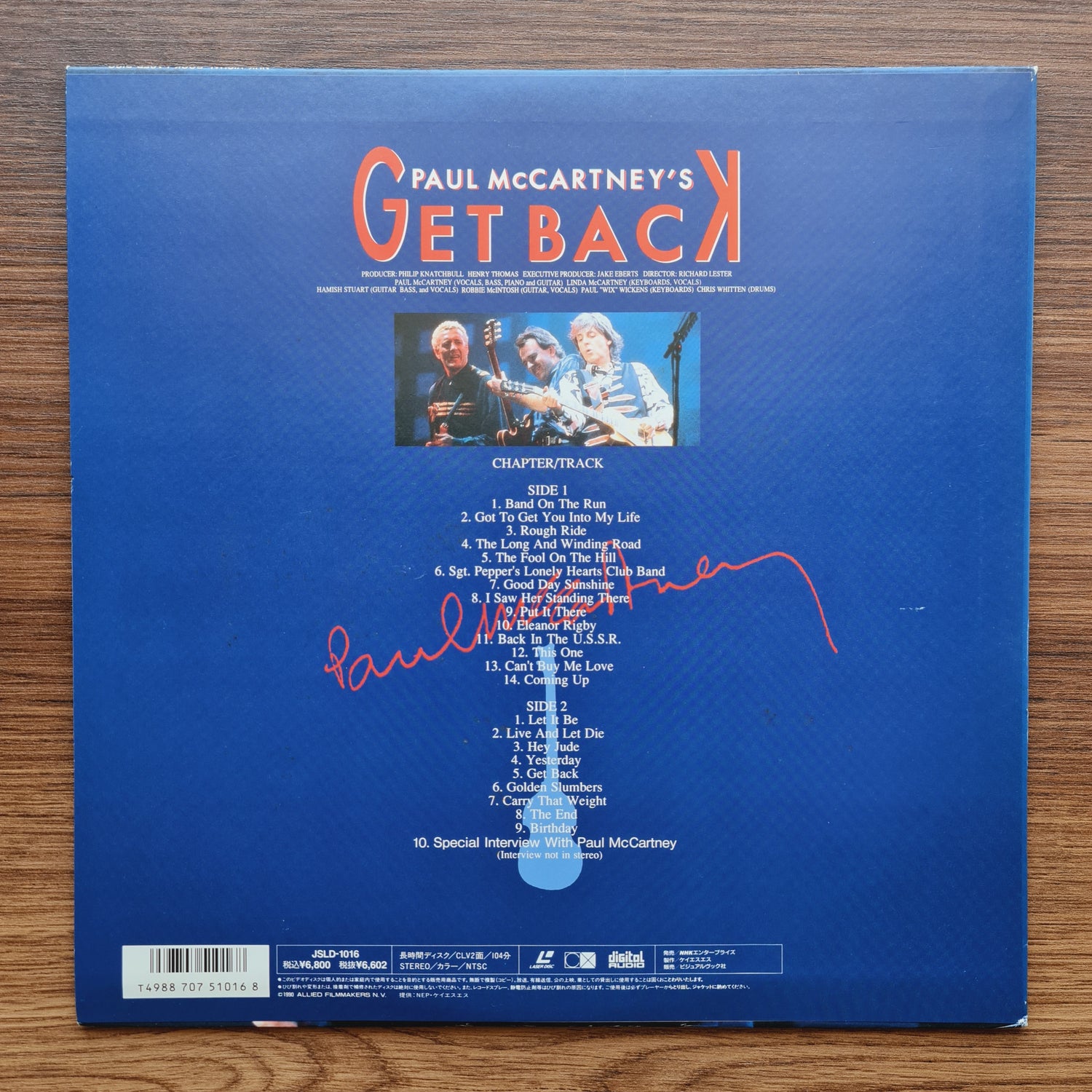 Paul McCartney – Get Back LaserDisc