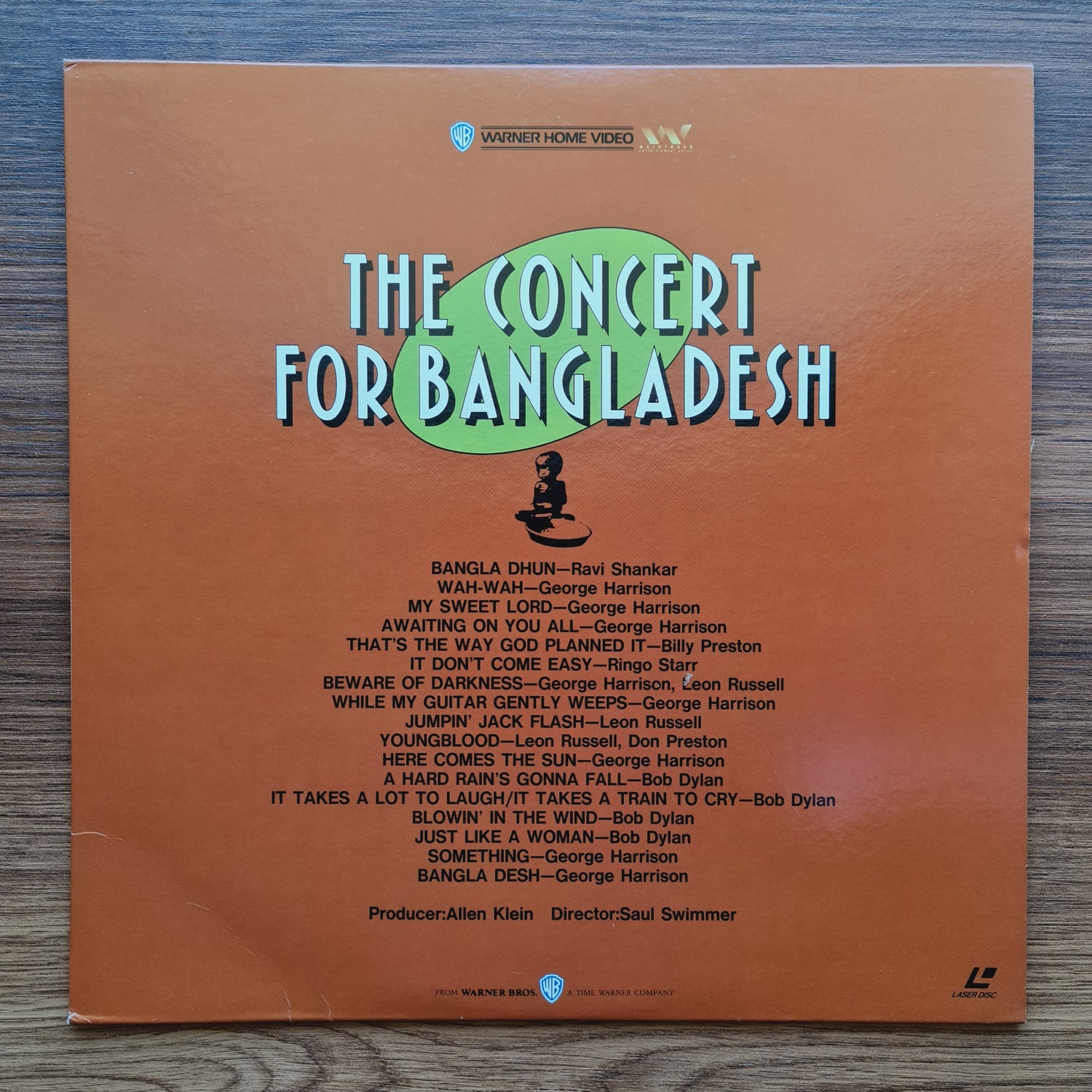 The Concert For Bangladesh LaserDisc
