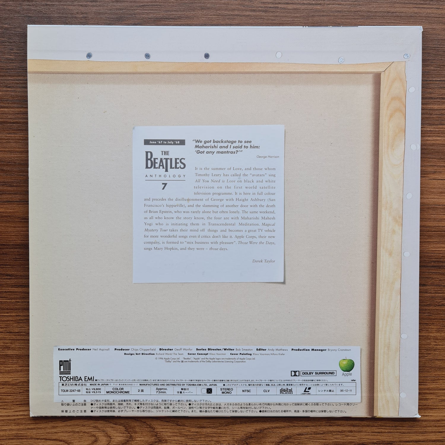 The Beatles – Anthology 7-8 LaserDisc