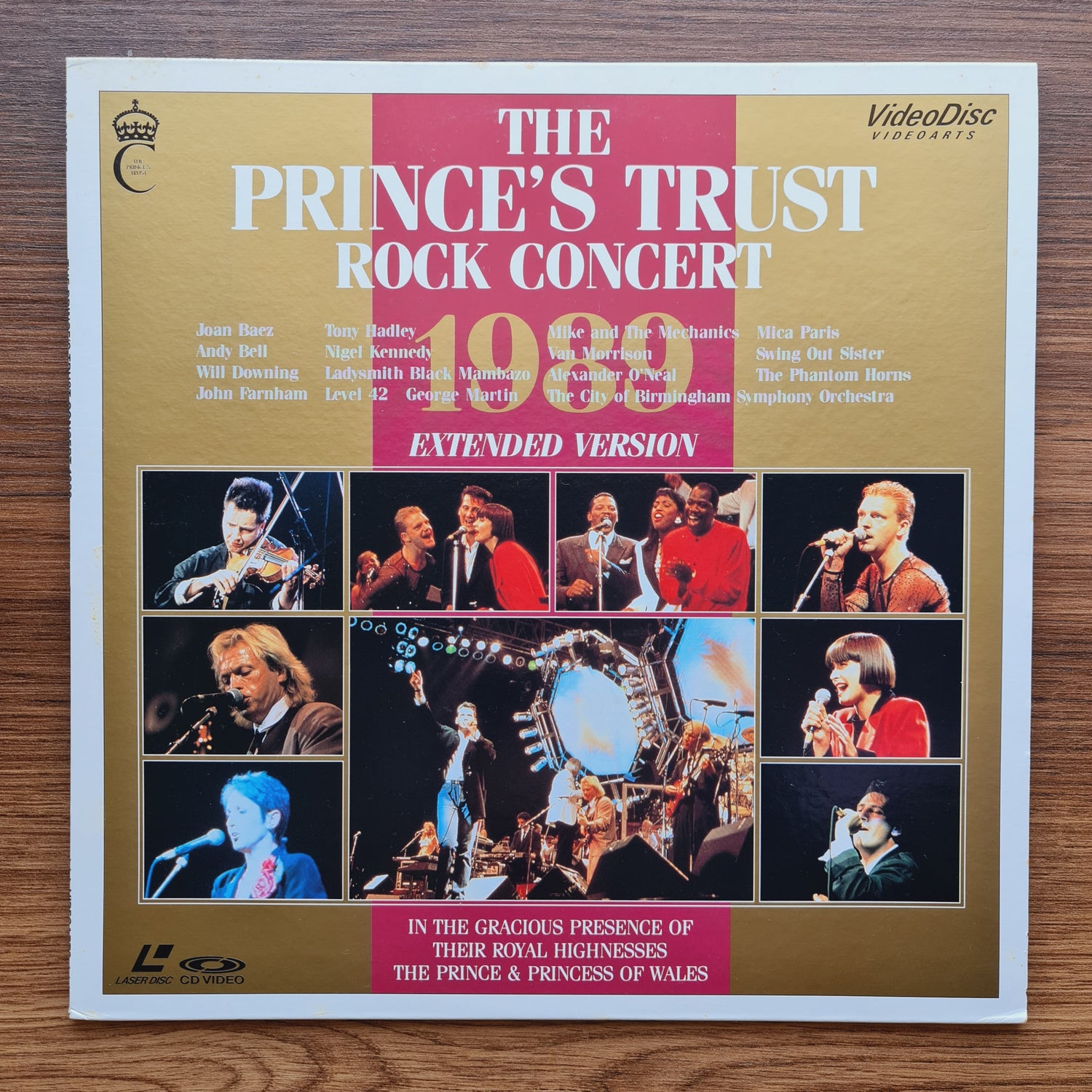 The Prince's Trust Rock Concert 1989 (Extended Version) LaserDisc